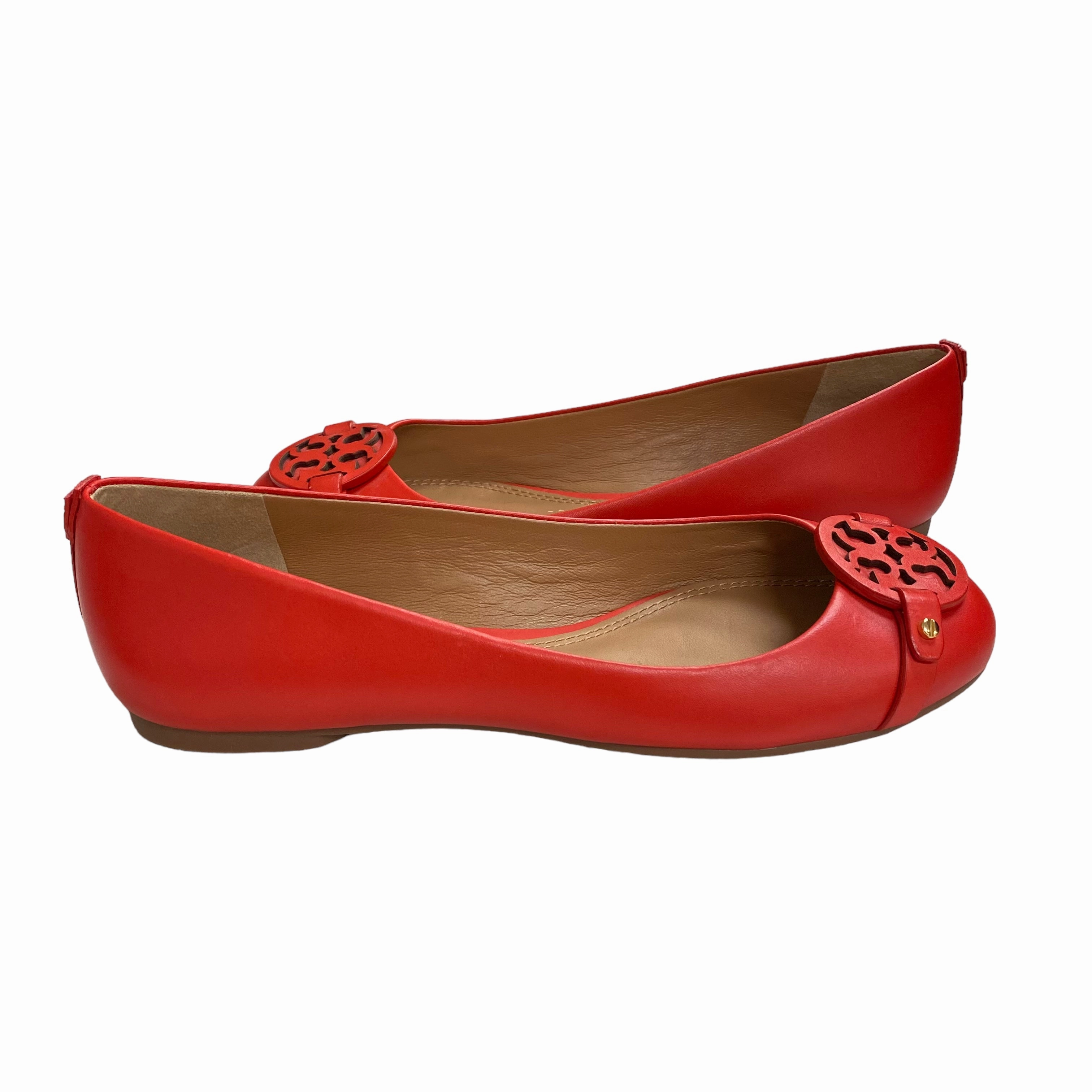 Red Shoes Designer Tory Burch, Size 7.5 Bass Casual Shoes