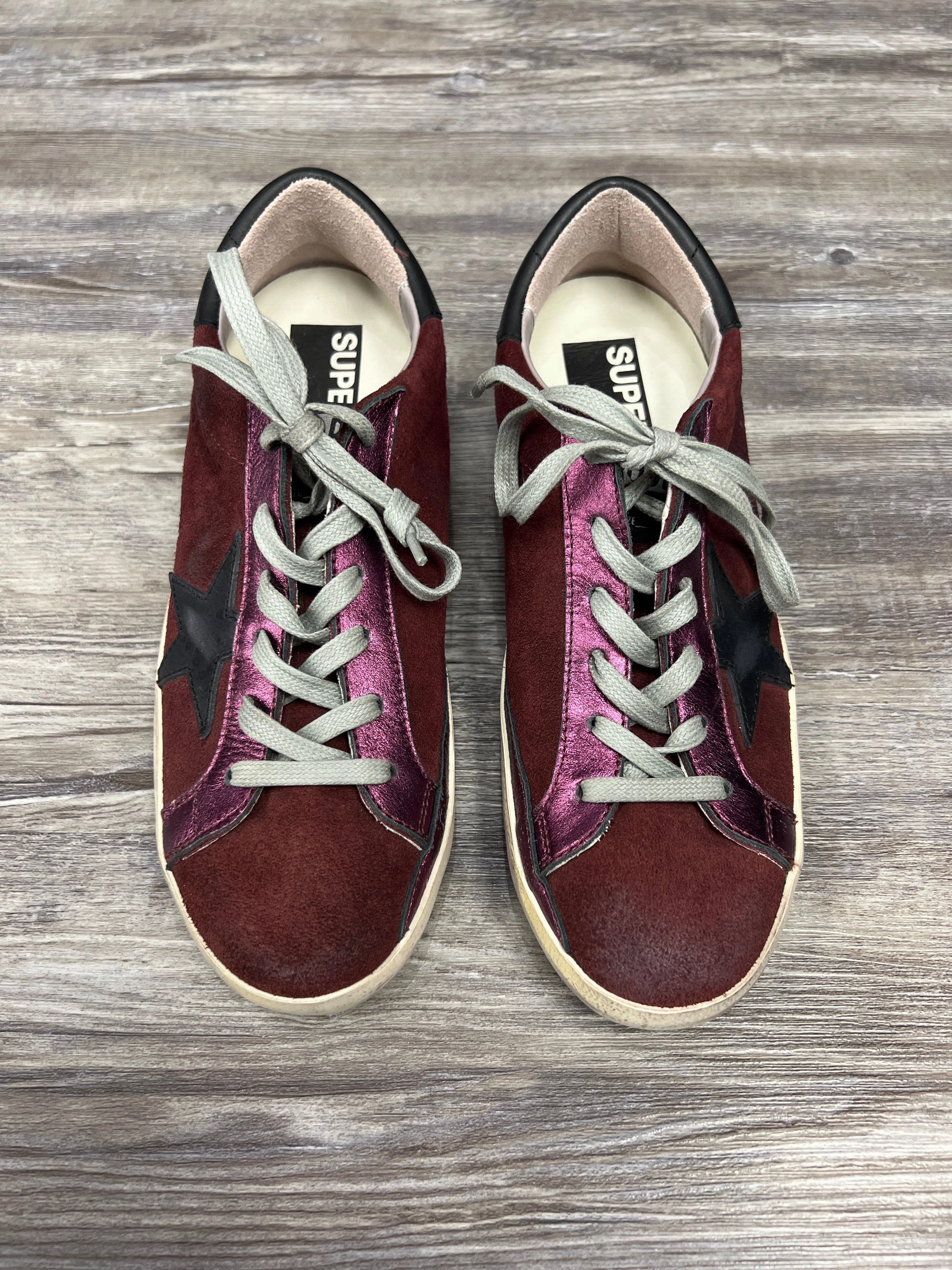 Red Shoes Sneakers Golden Goose, Size 8 Benefits Of Slip On Casual Shoes