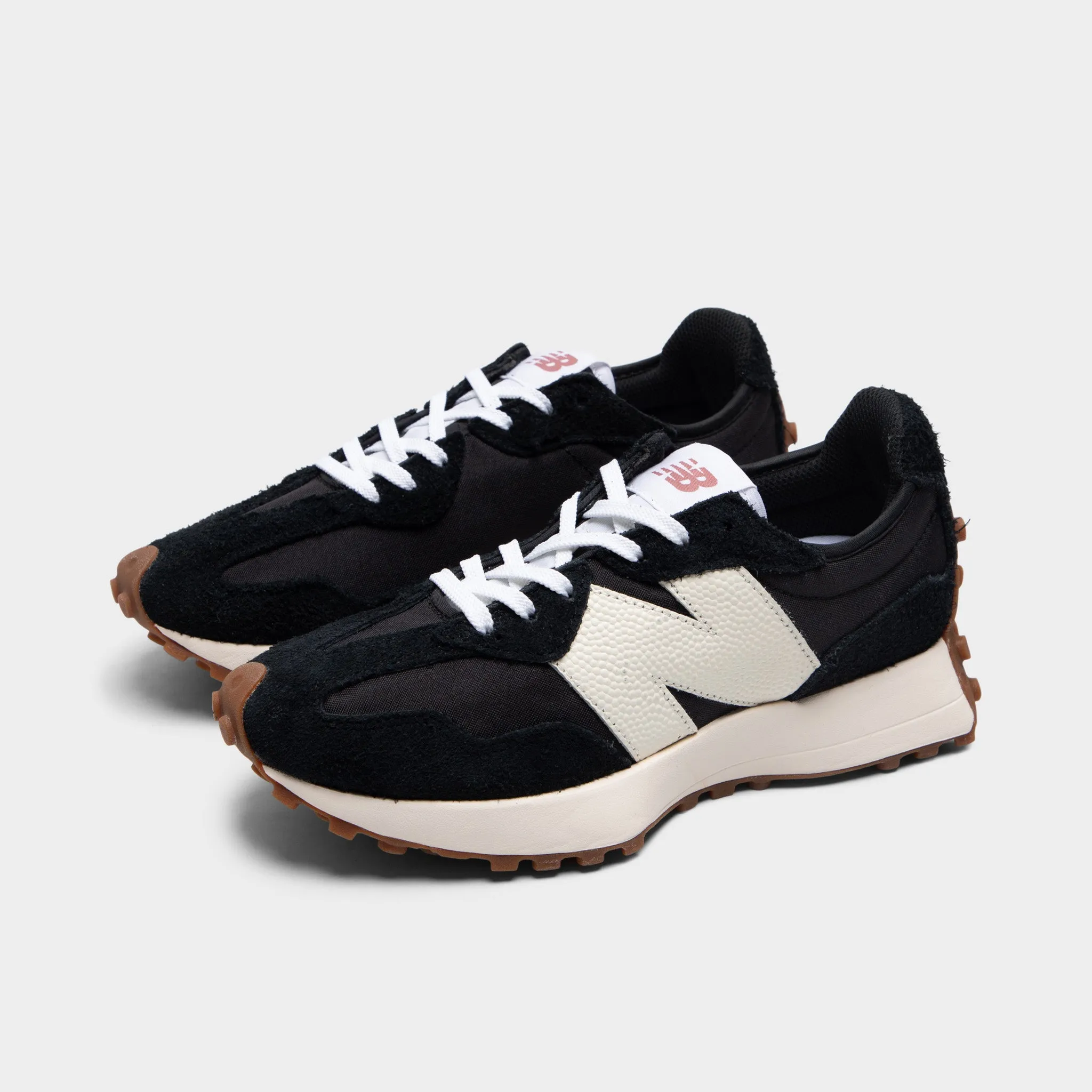 New Balance Women's 327 Black / White - Mineral Red New Balance Shoe Sizing