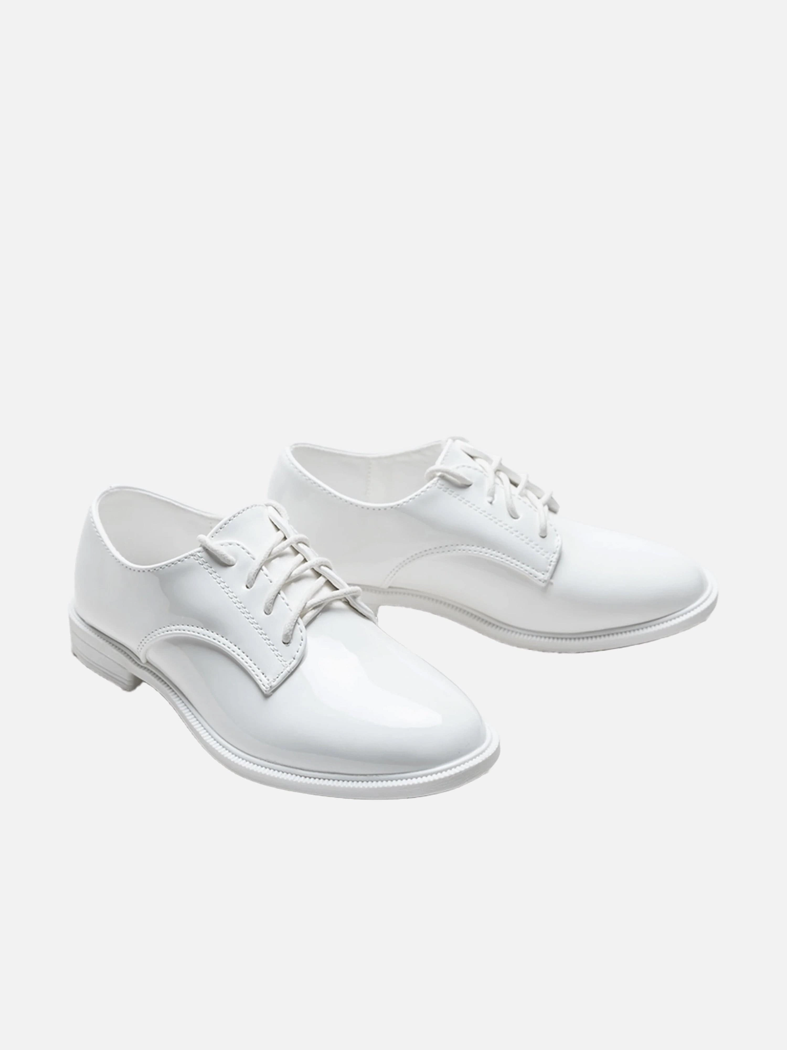 Hiking Casual Shoes White Oxford Laced Dress Shoes