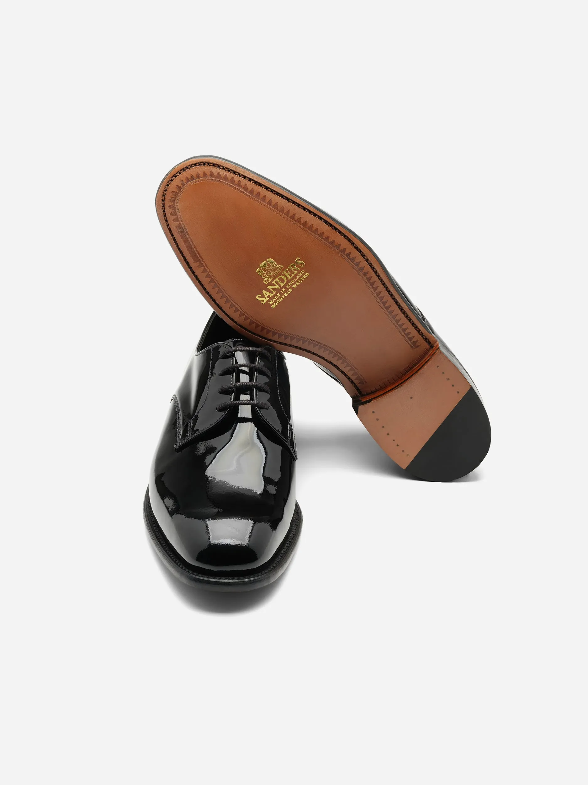 Olukai Pehuea Casual Shoes Sanders Royale Black Patent Plain Gibson