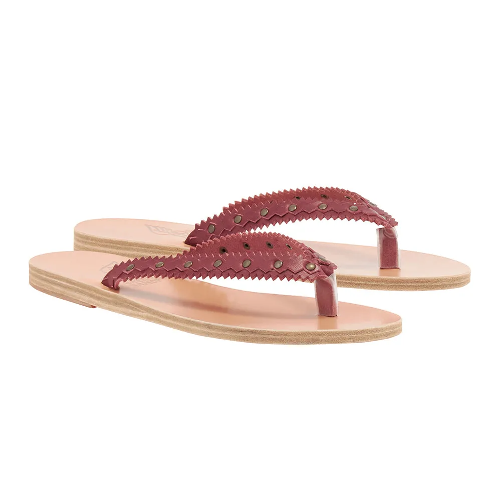 Pretty Closed Toe Sandals Spathi Cherry