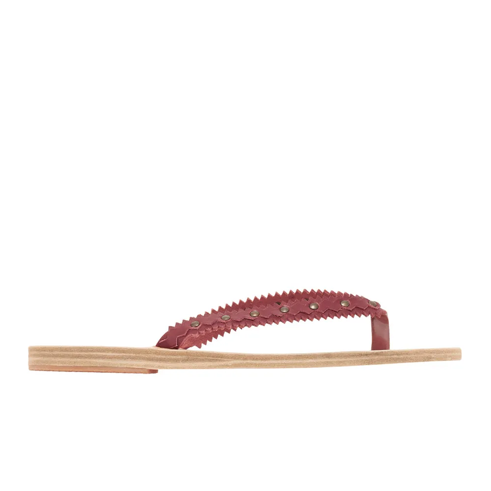 Animal Print Sandals Spathi Cherry