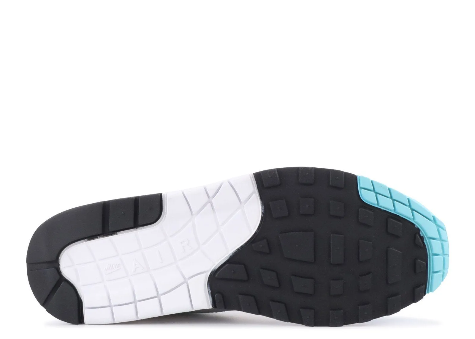 Men NIKE Air Max 1 Anniversary Aqua Cleanest Nike Shoes