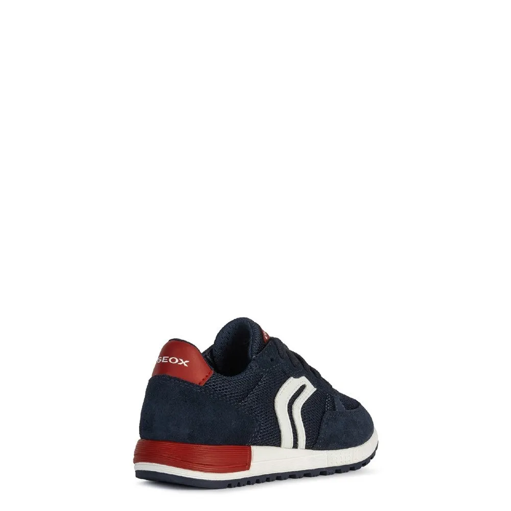 Jordan Retro Low Og Casual Shoes Geox J Alben Boy D Lace Up Junior Trainer