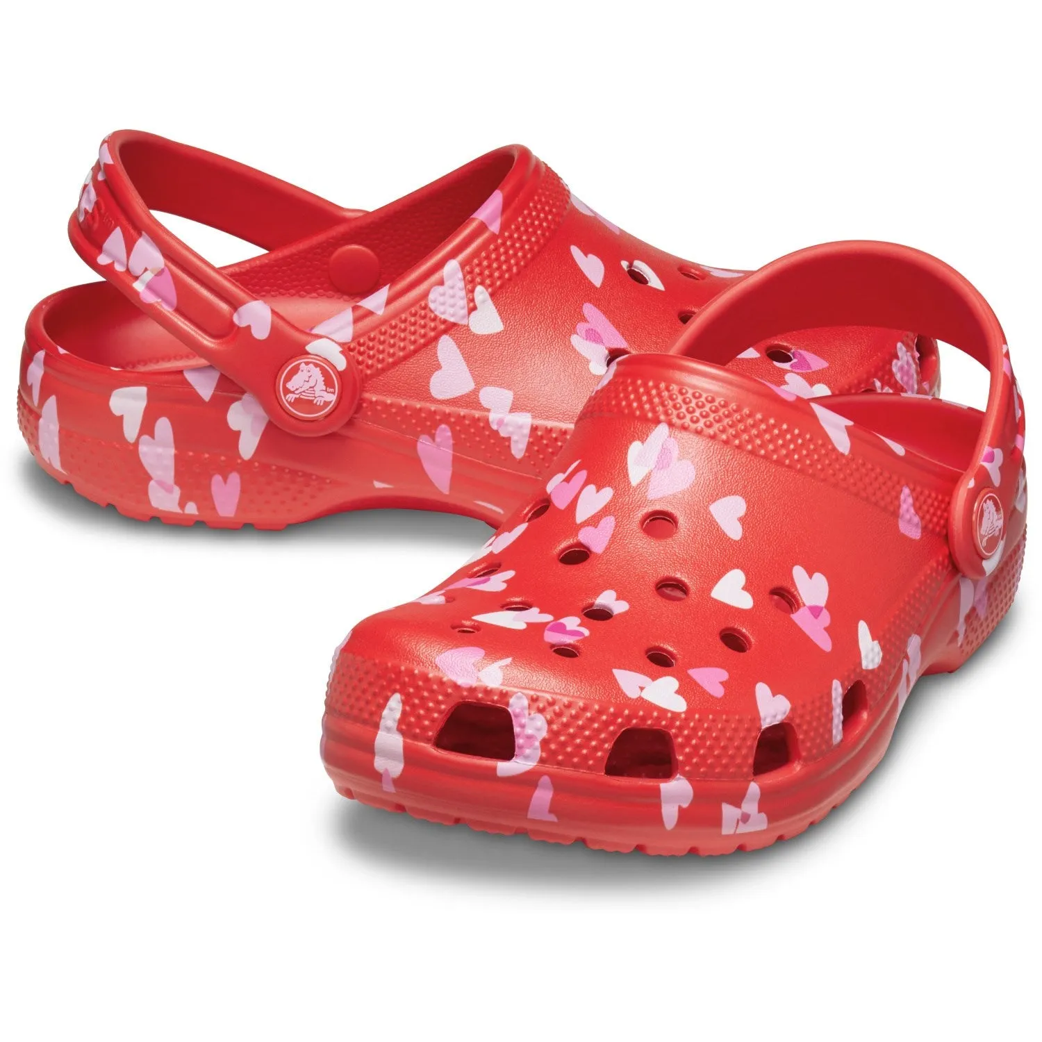 Shower Sandals Crocs Cherry Red Classic VDay Clog