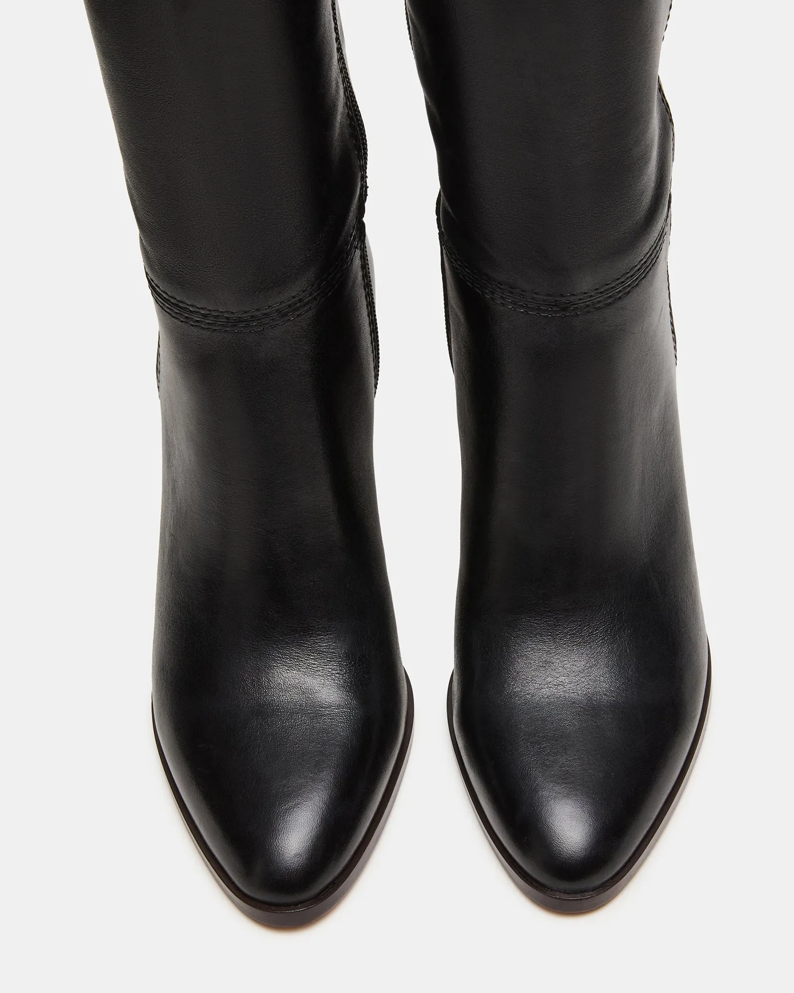 RHETT BLACK LEATHER High Heels Boots