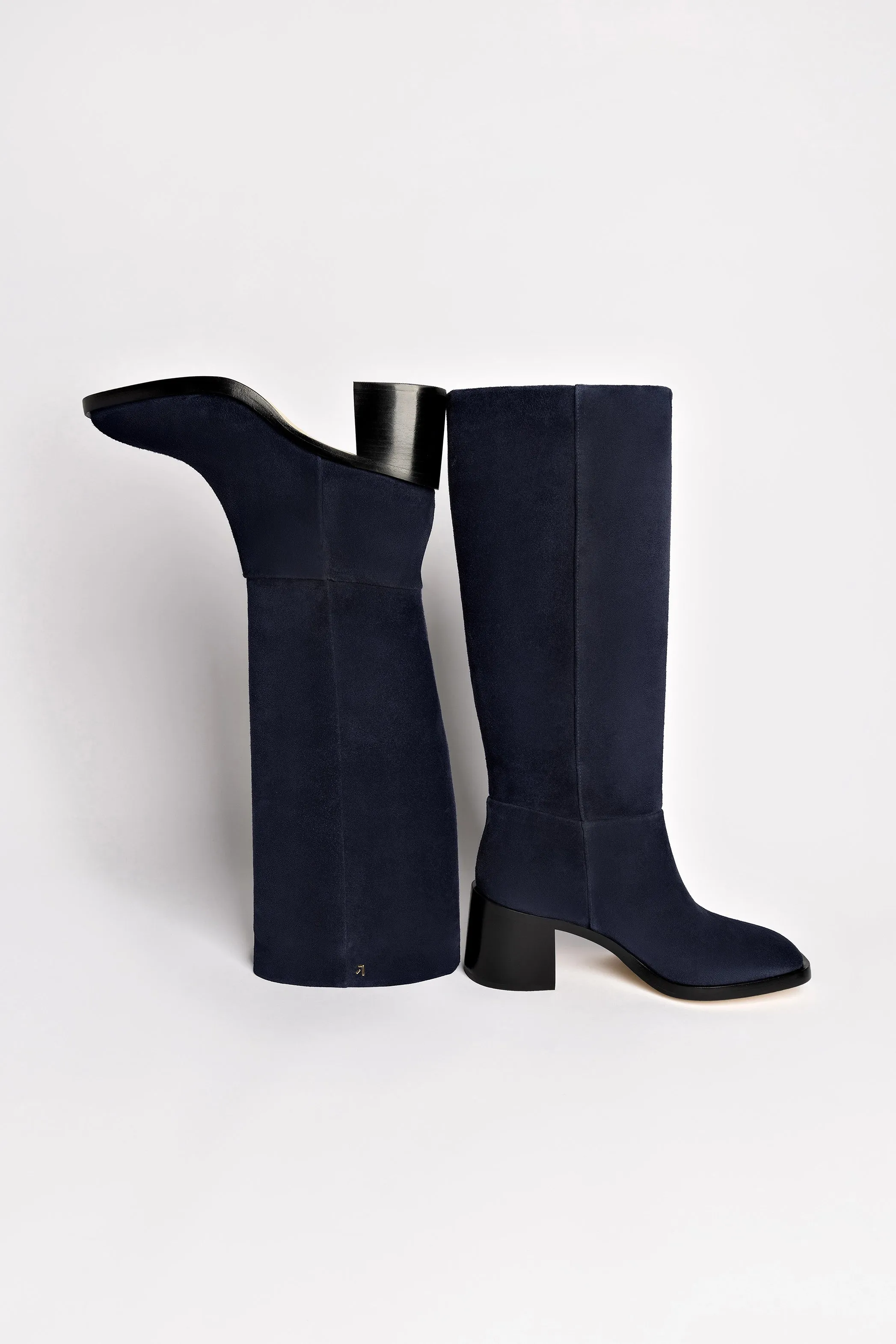 Slip Proof Work Boots Ricky Boot In Dress Blue Suede