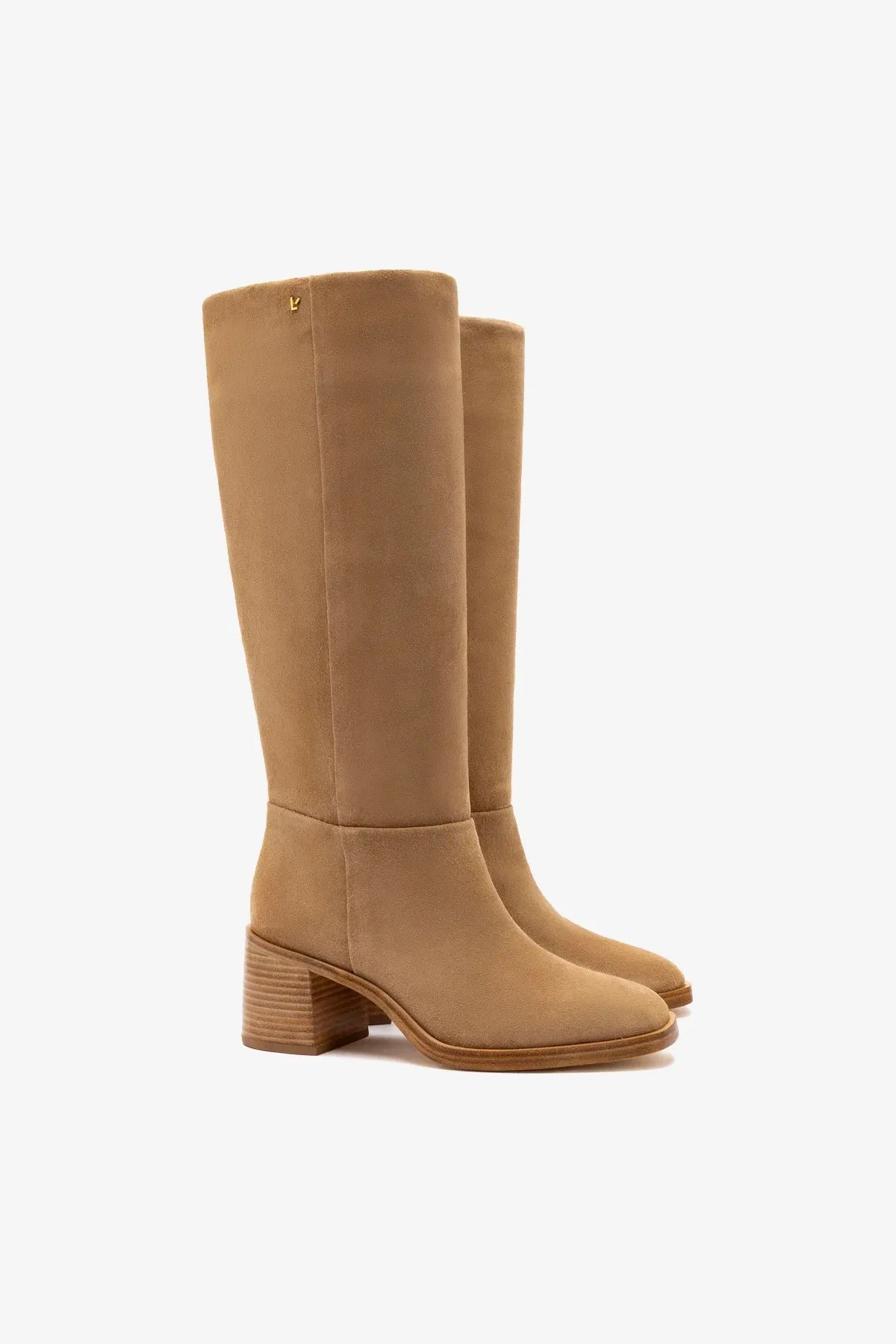 Moncler Snow Boots Ricky Boot In Peanut Suede