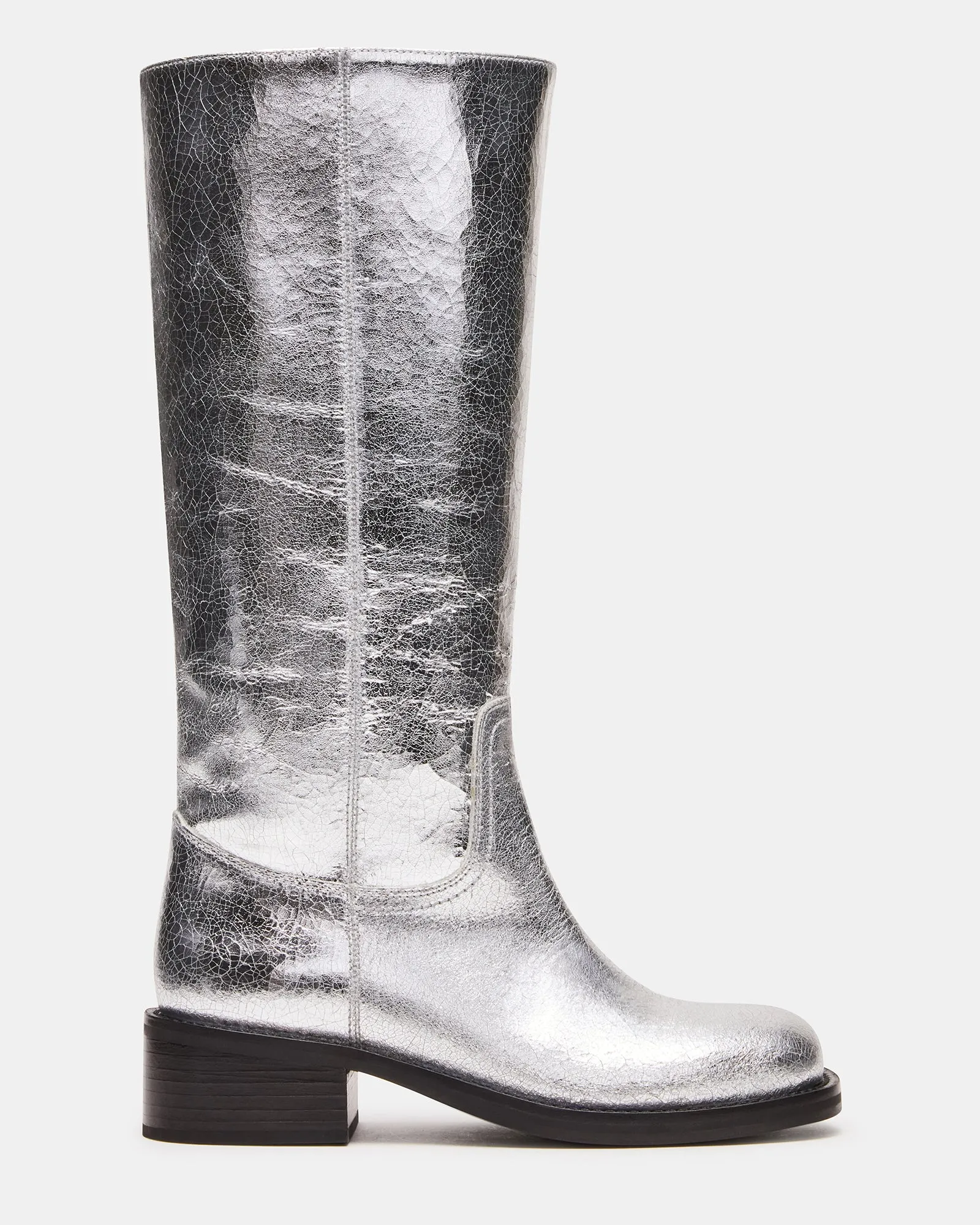 Gold High Boots RIGGS SILVER LEATHER