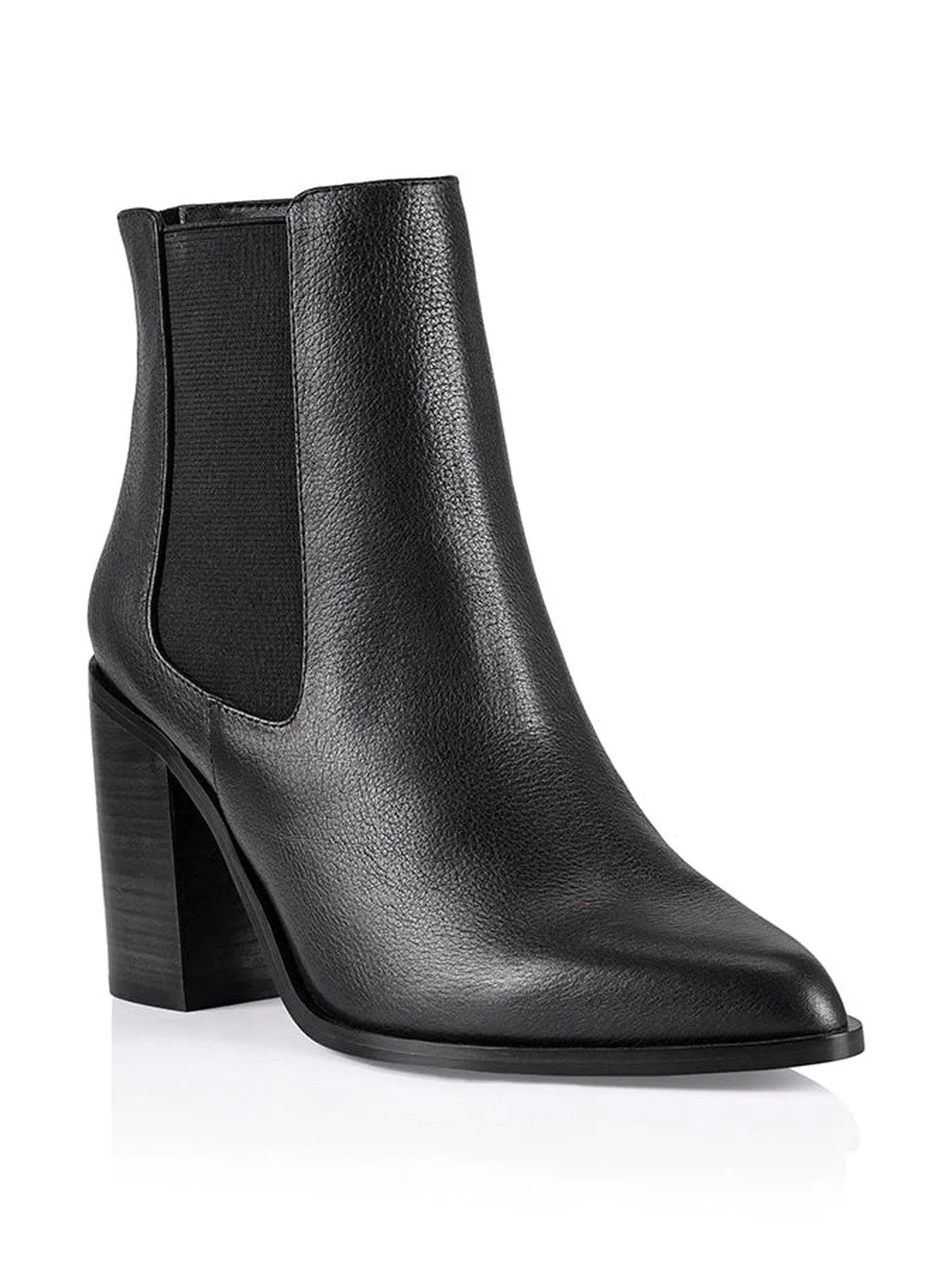 Suede Boots Tall Riri Chelsea Ankle Boots - Black Leather
