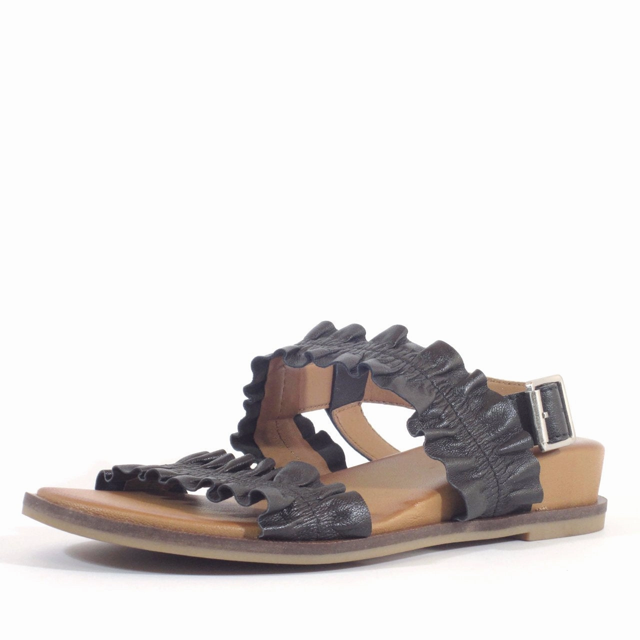 Raffia Platform Sandals Roche Ruched Leather Sandals