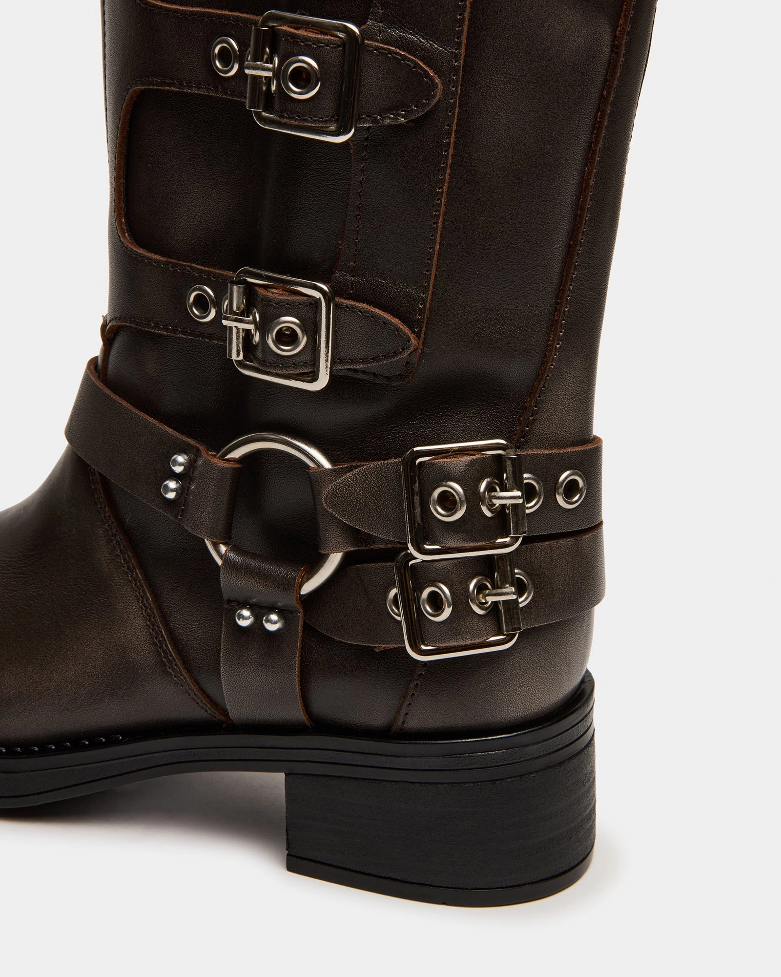 Boots Wide Width ROCKY BROWN DISTRESSED WIDE CALF