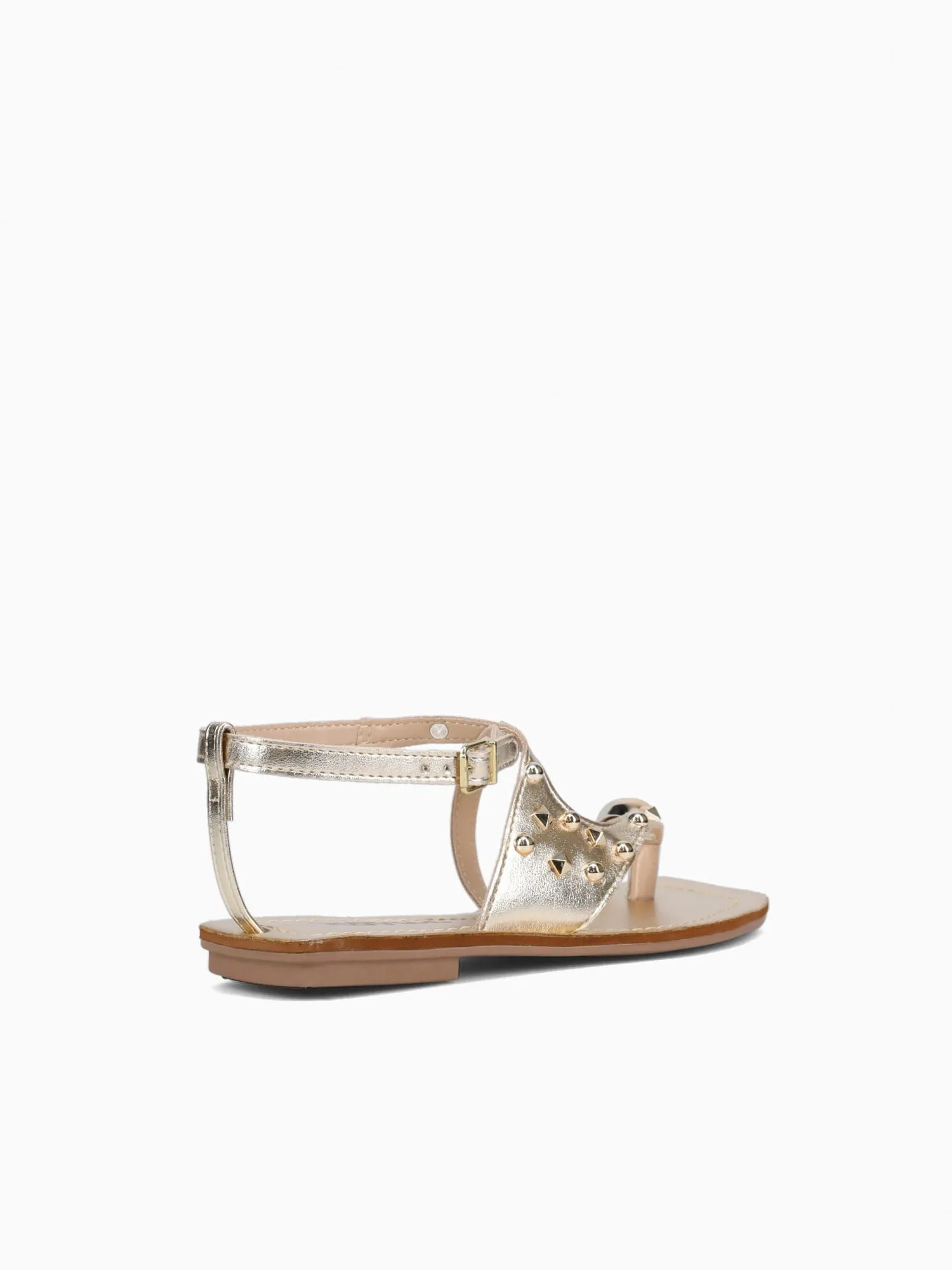 Leather Platform Casual Shoes Rome Ouro Metal