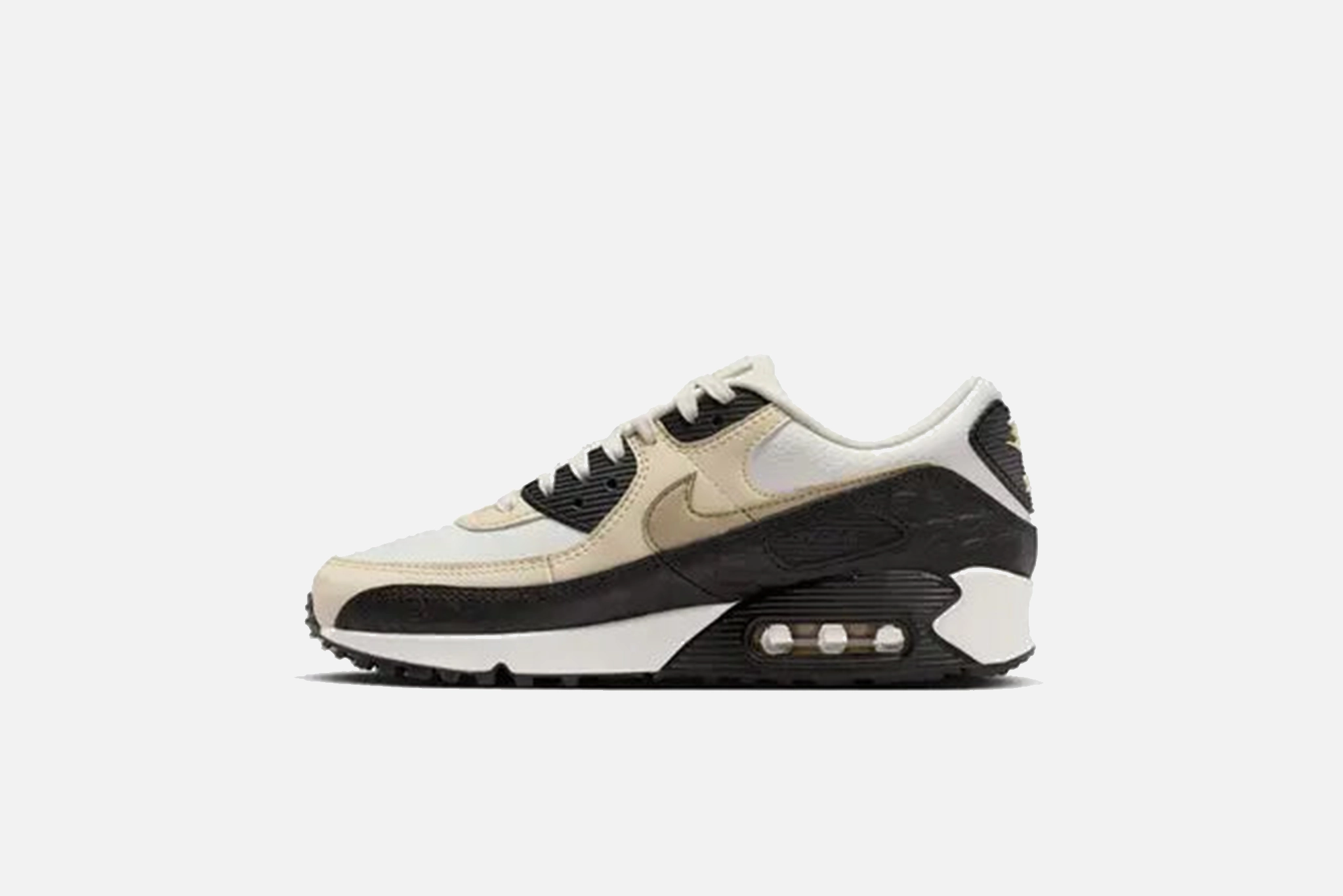 Nike "Air Max 90" W - Sail / Fossil - Black - Desert Khaki Vapor Nike Shoes