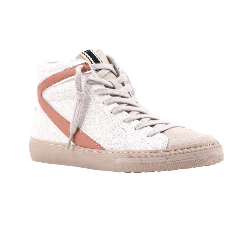 Rooney Glitter High Top Lace Up Sneakers Qn Sneakers