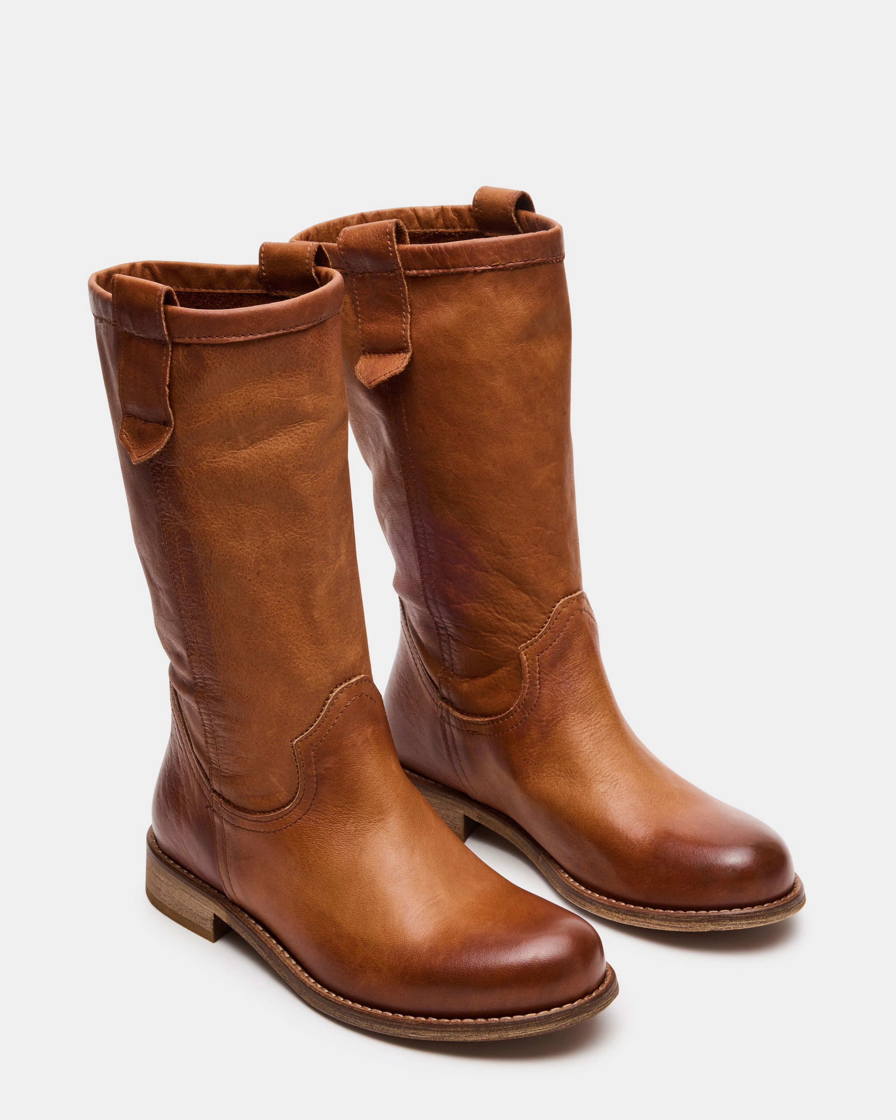 RUBEN COGNAC LEATHER Durango Harness Boots