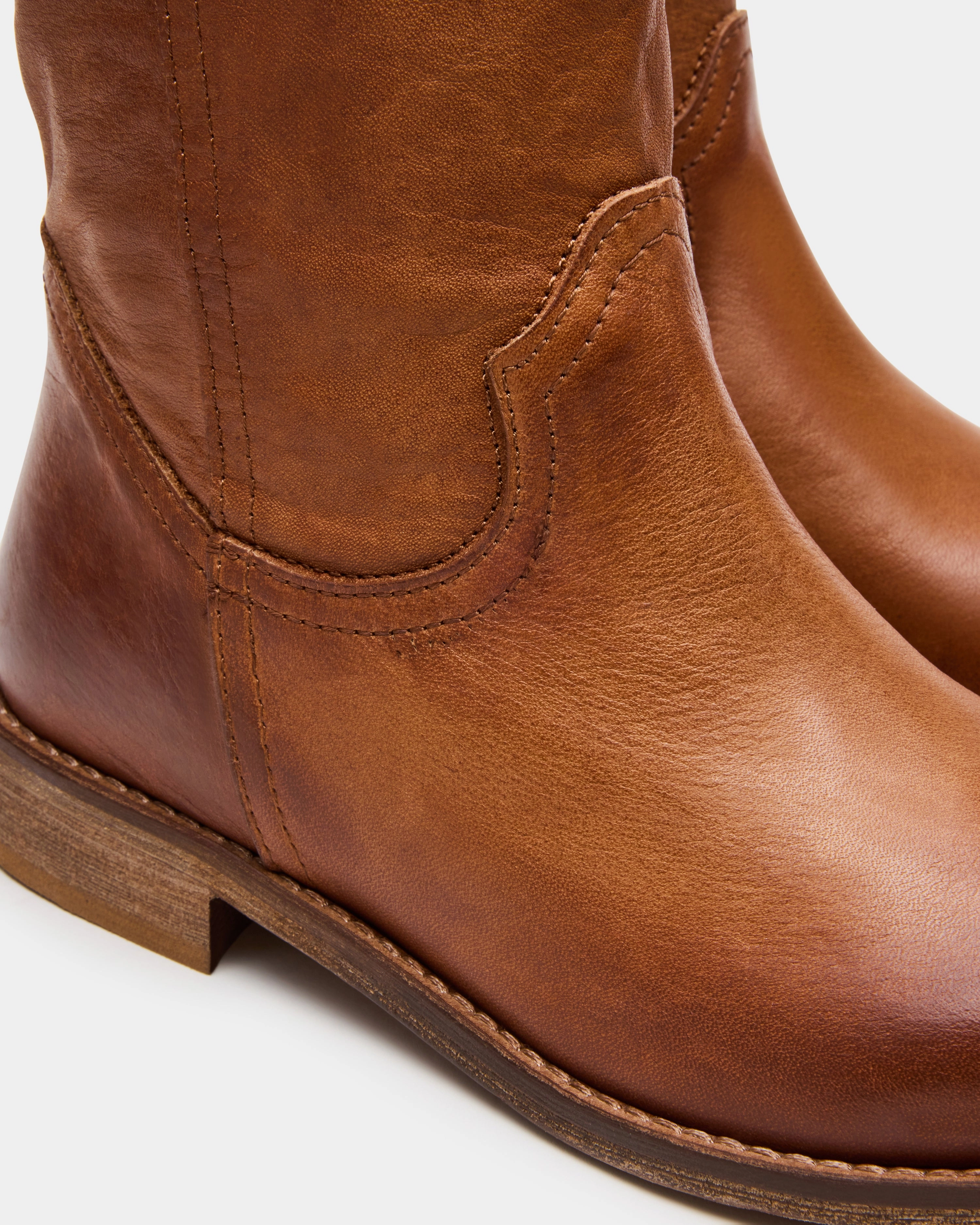 RUBEN COGNAC LEATHER Us Boots