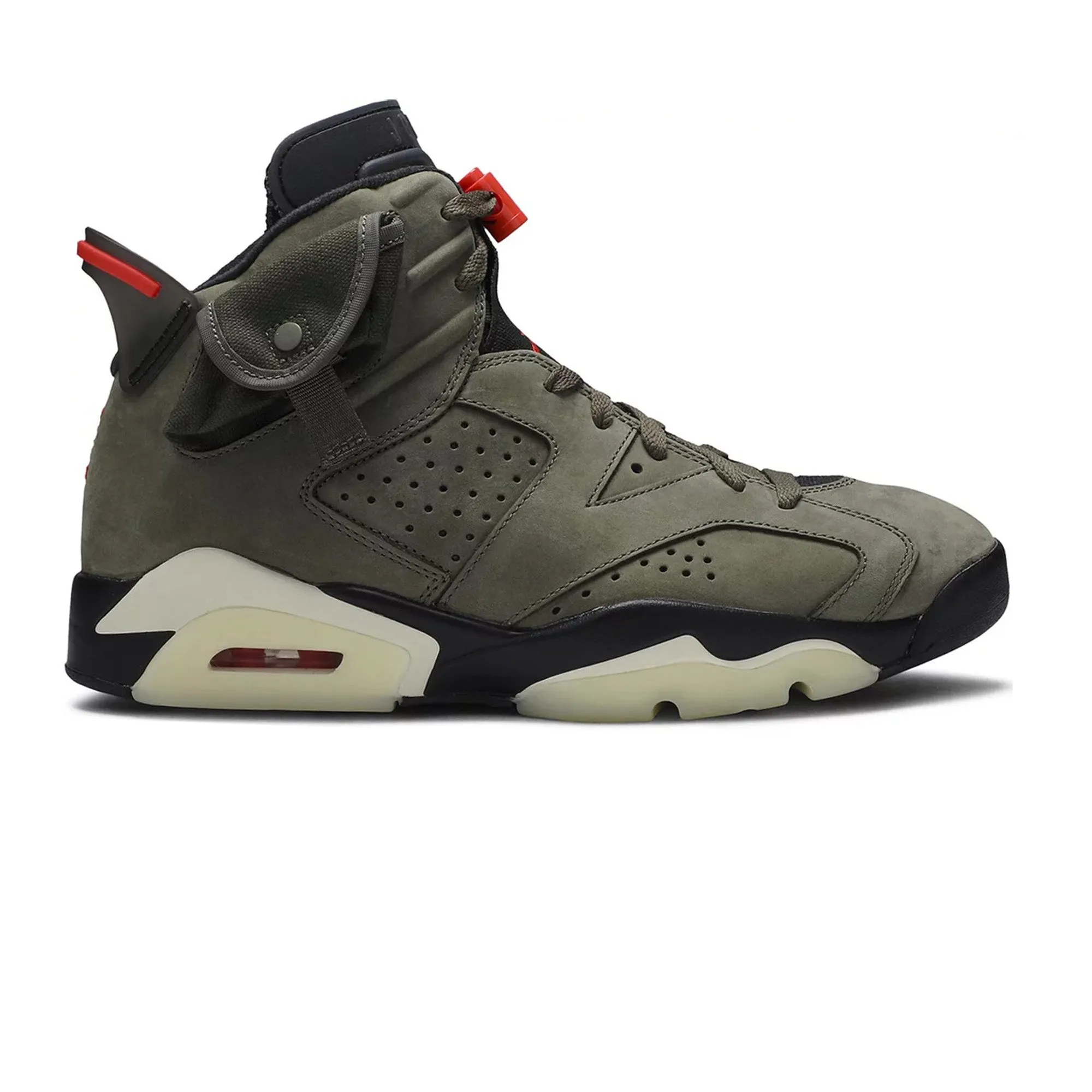 Air Jordan 6 x Travis Scott 'Olive' (2019) Car Racing Sneakers