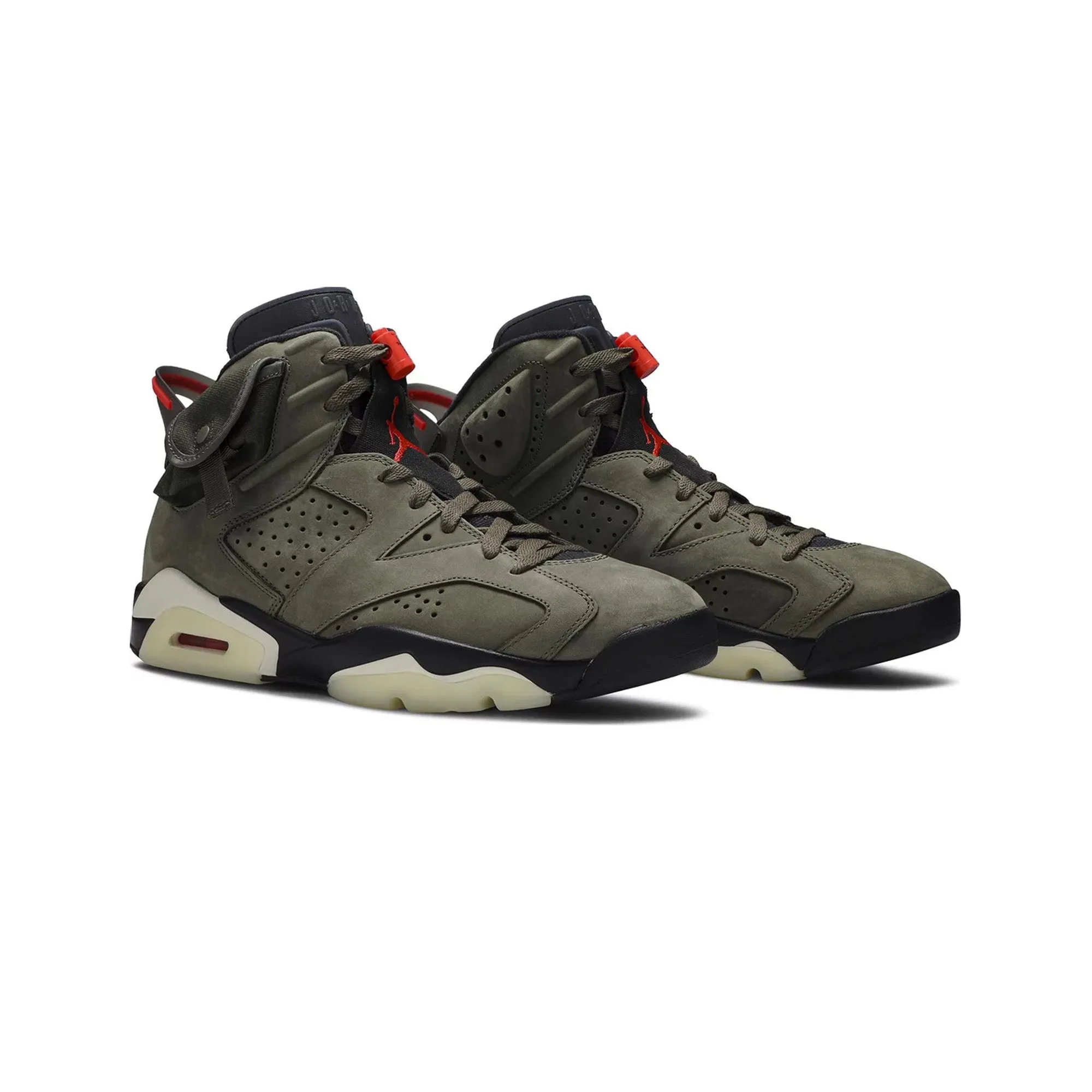 Air Jordan 6 x Travis Scott 'Olive' (2019) Stylish Sneakers Shoes