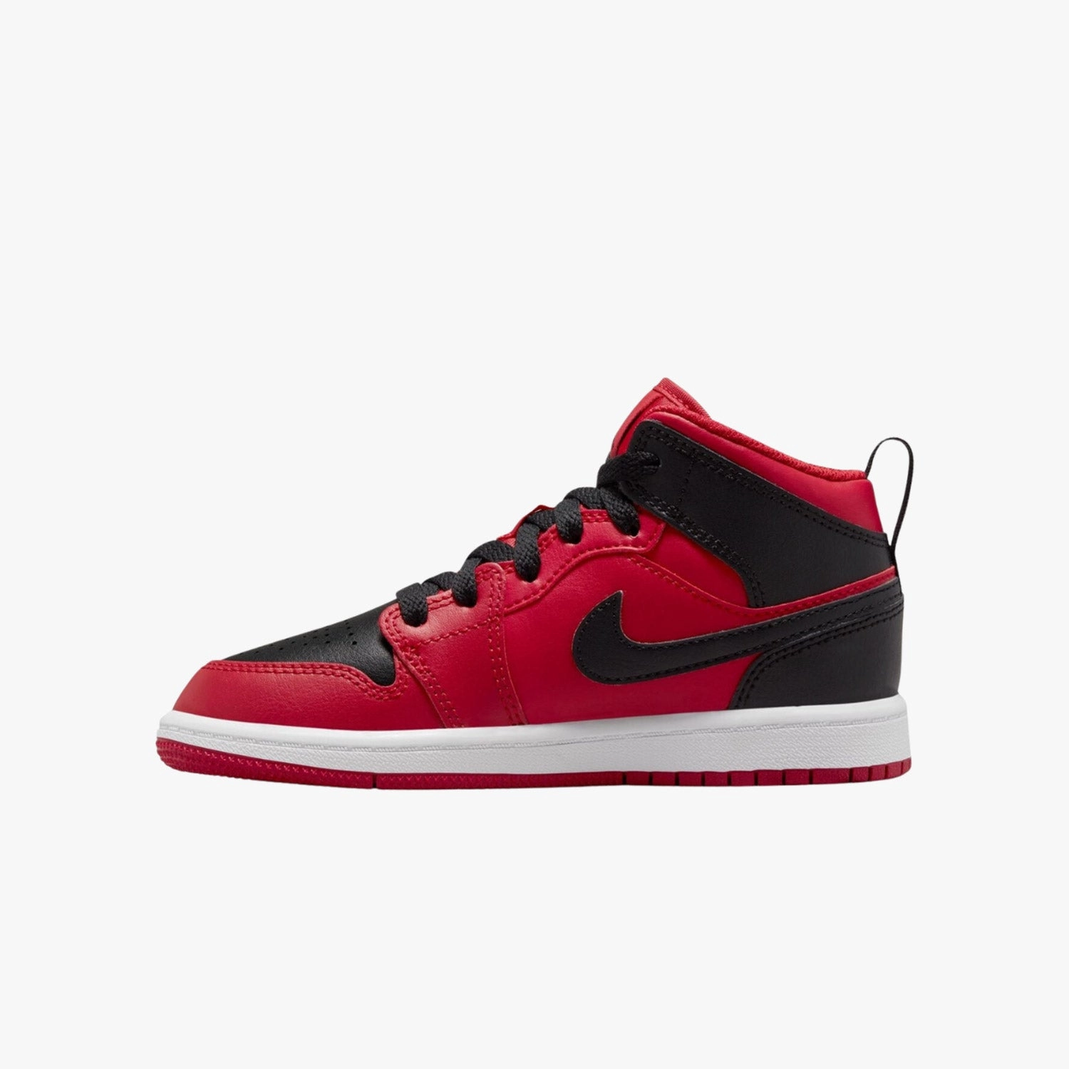 Kid's Jordan 1 Mid "Reverse Bred" Pre School Feminine Sneakers