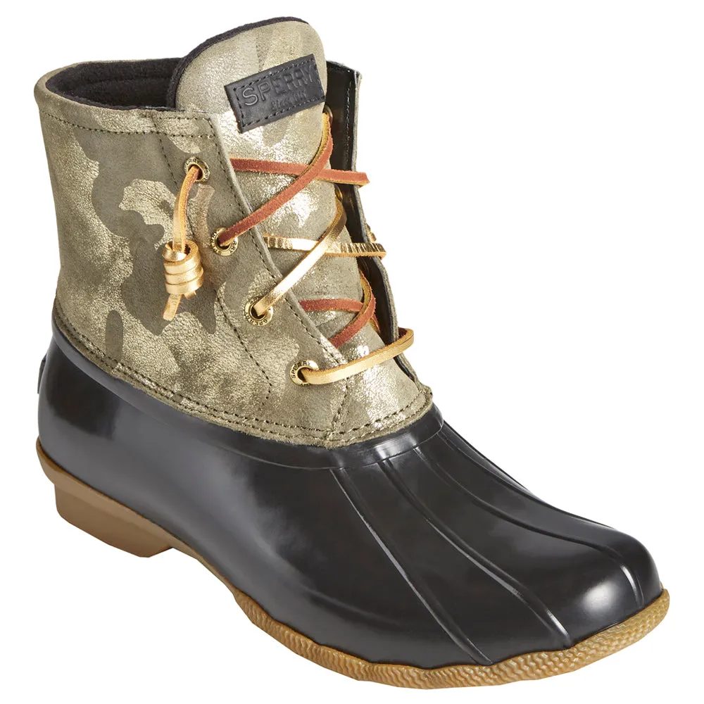 Saltwater Metallic Camouflage zippered Duck Boots Wear Training Shoes Casually