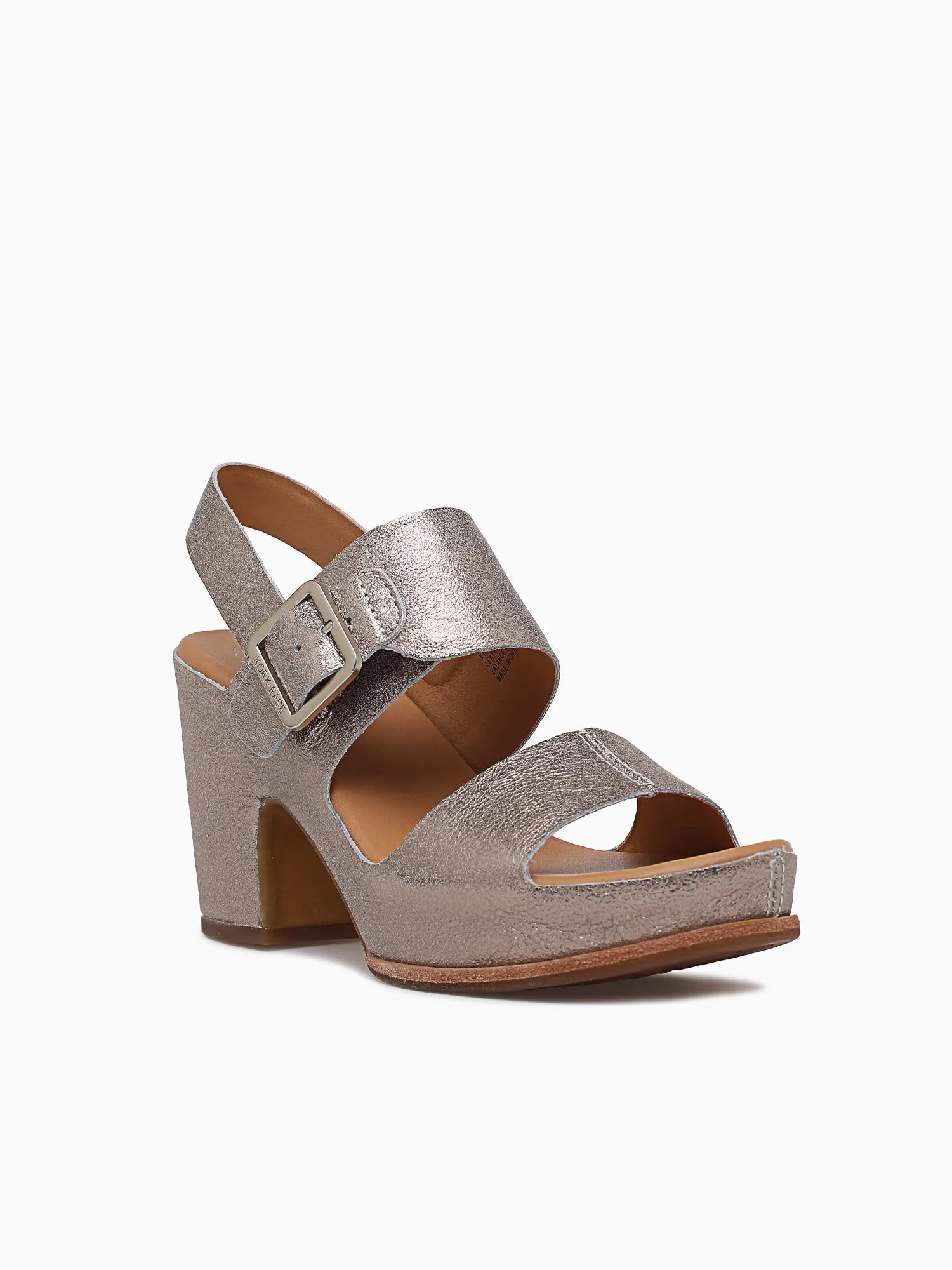 San Carlos Soft Gold Met  Lea Gum Sole Casual Shoes