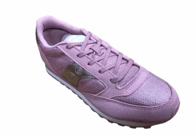 Saucony Originals scarpa sneakers da ragazza Jazz SK159614Y rosa-argento Indoor Track Sneakers