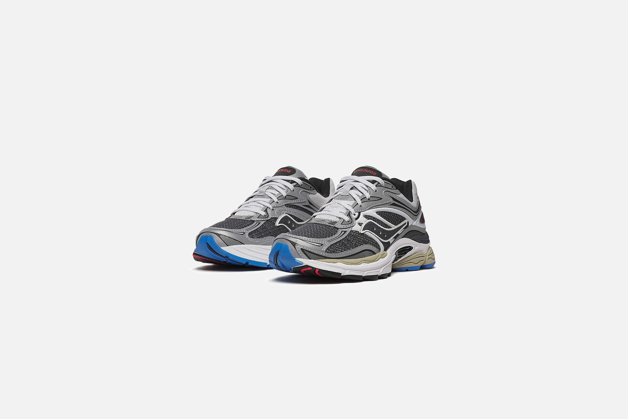 2024 Casual Shoe Trends Saucony "Progrid Omni 9" M - Grey / Silver (Metallic)