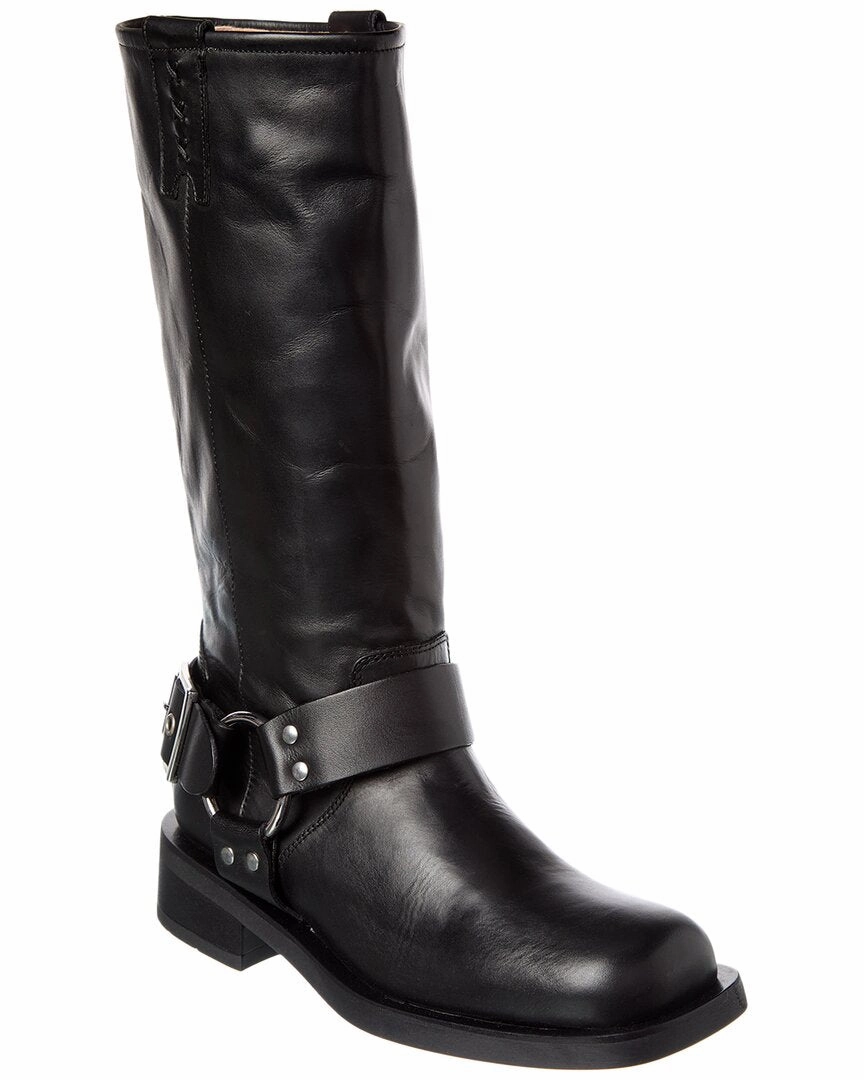 Scotch & Soda Doris Leather Knee-High Boot Warmest Boots For Winter