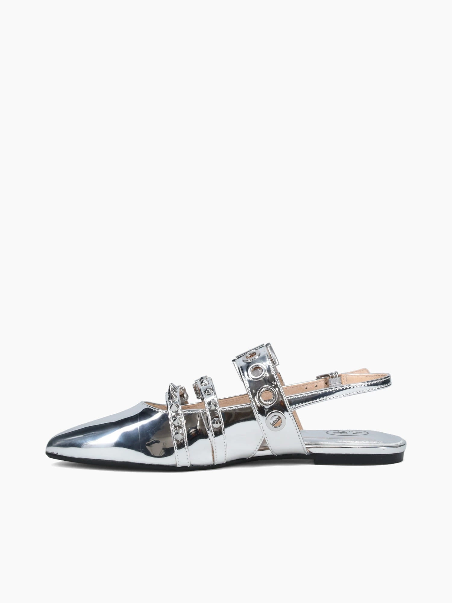 Casual Shoe Styles Blondie Silver Mirror Leather