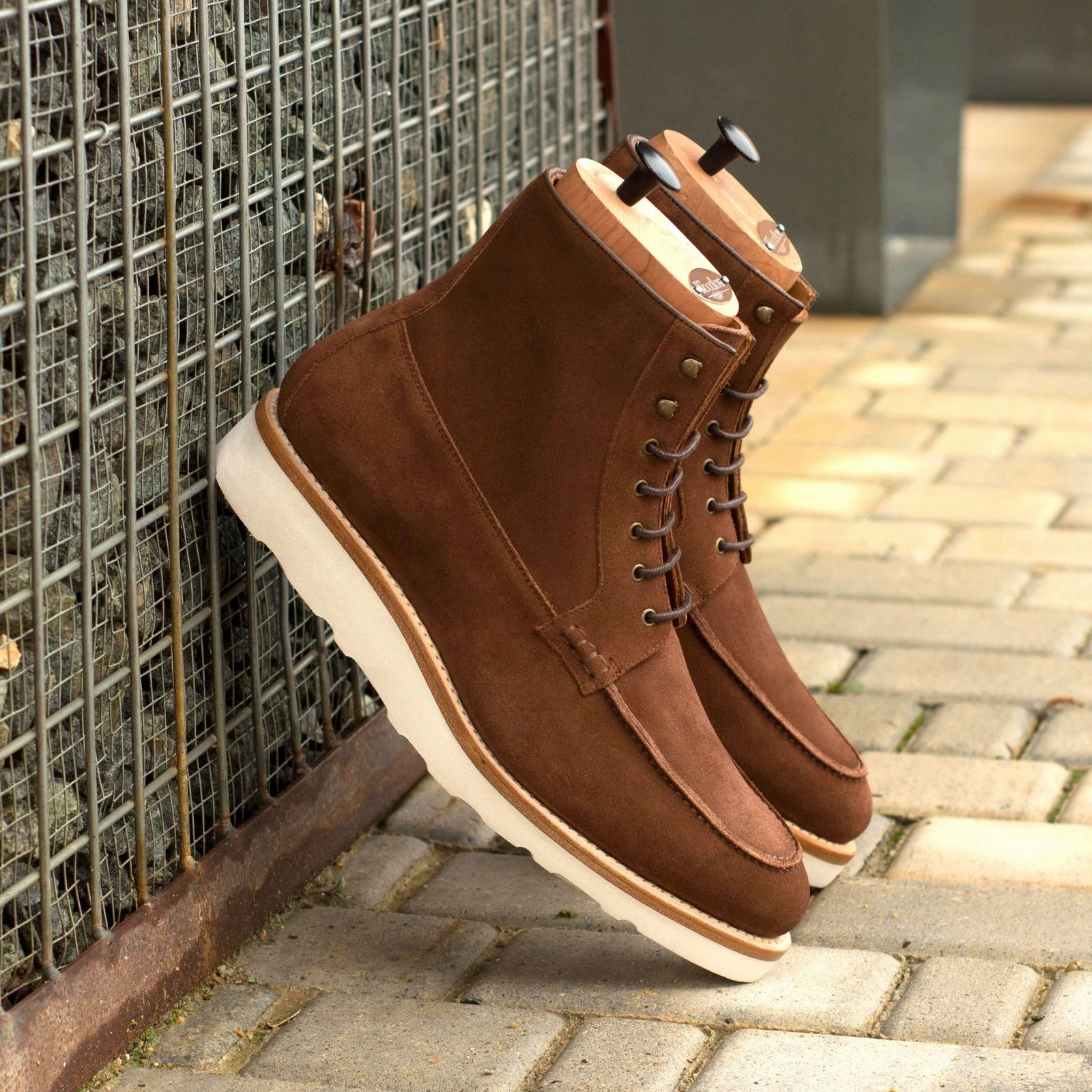 Moc Toe Brown Suede Moc-Toe Boots