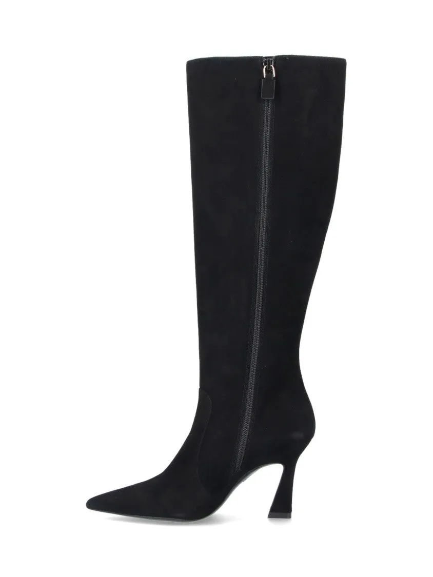 Boot Bags For Cowboy Boots Knee-High Boots With Pointed Toe And Curved Heel