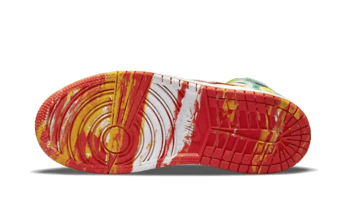 Orange Sneakers Air Jordan 1 Mid Slim Vortex