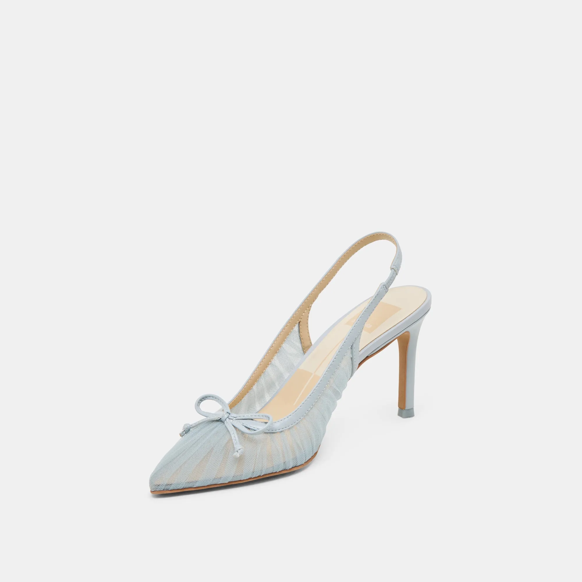 Matching High Heels And Bag YELA HEELS LIGHT BLUE TULLE