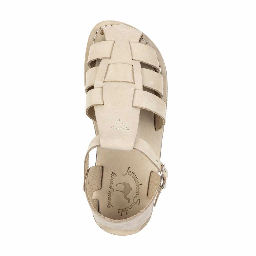 Daniel - Leather Fisherman Sport Sandal | White Nubuck Sandals Royal Bahamian In Nassau Bahamas