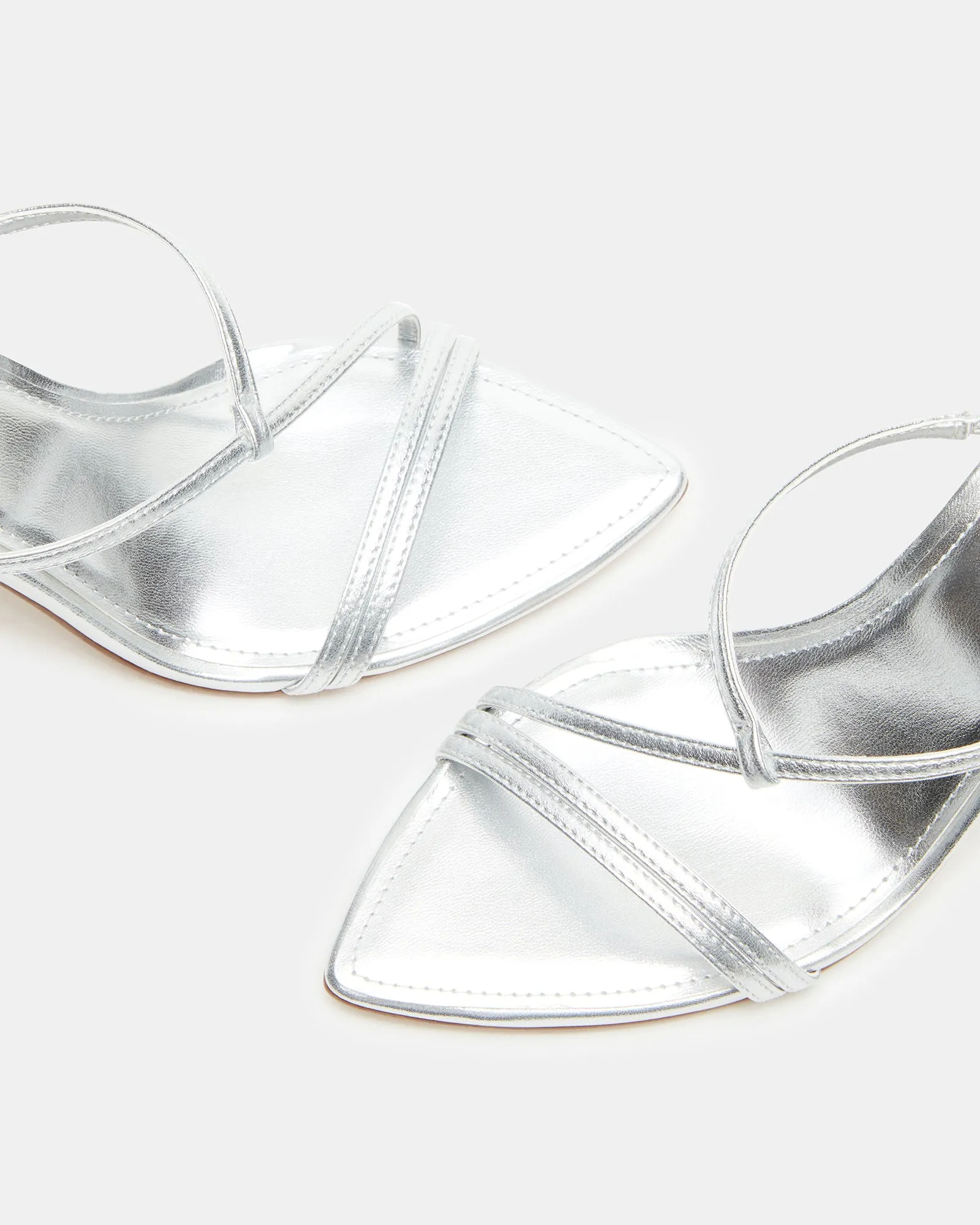 Pierre Dumas Sandals SENSES SILVER LEATHER