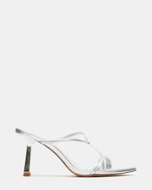 SENSES SILVER LEATHER Draw Sandals