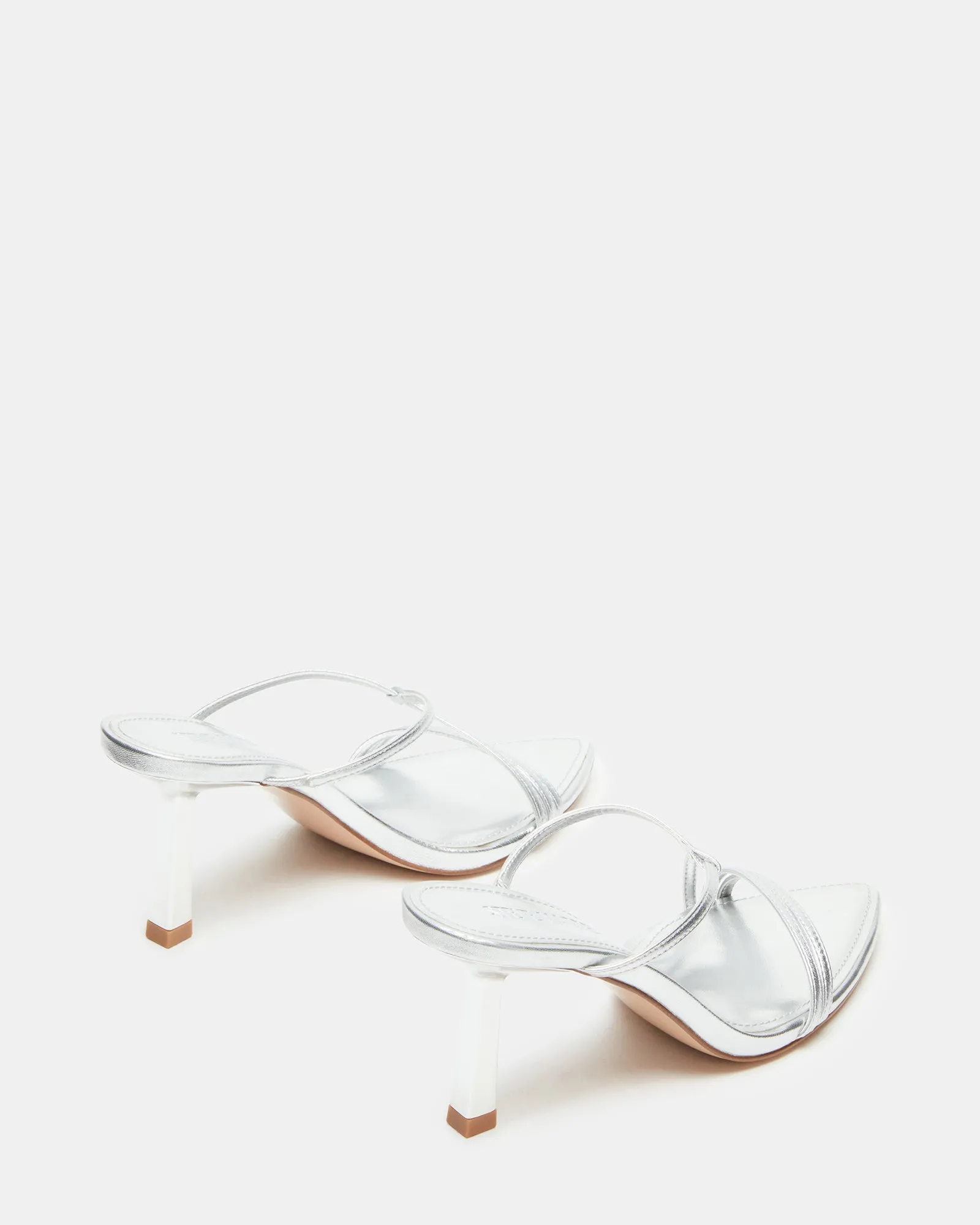 SENSES SILVER LEATHER Dressy Flat Sandals Wedding