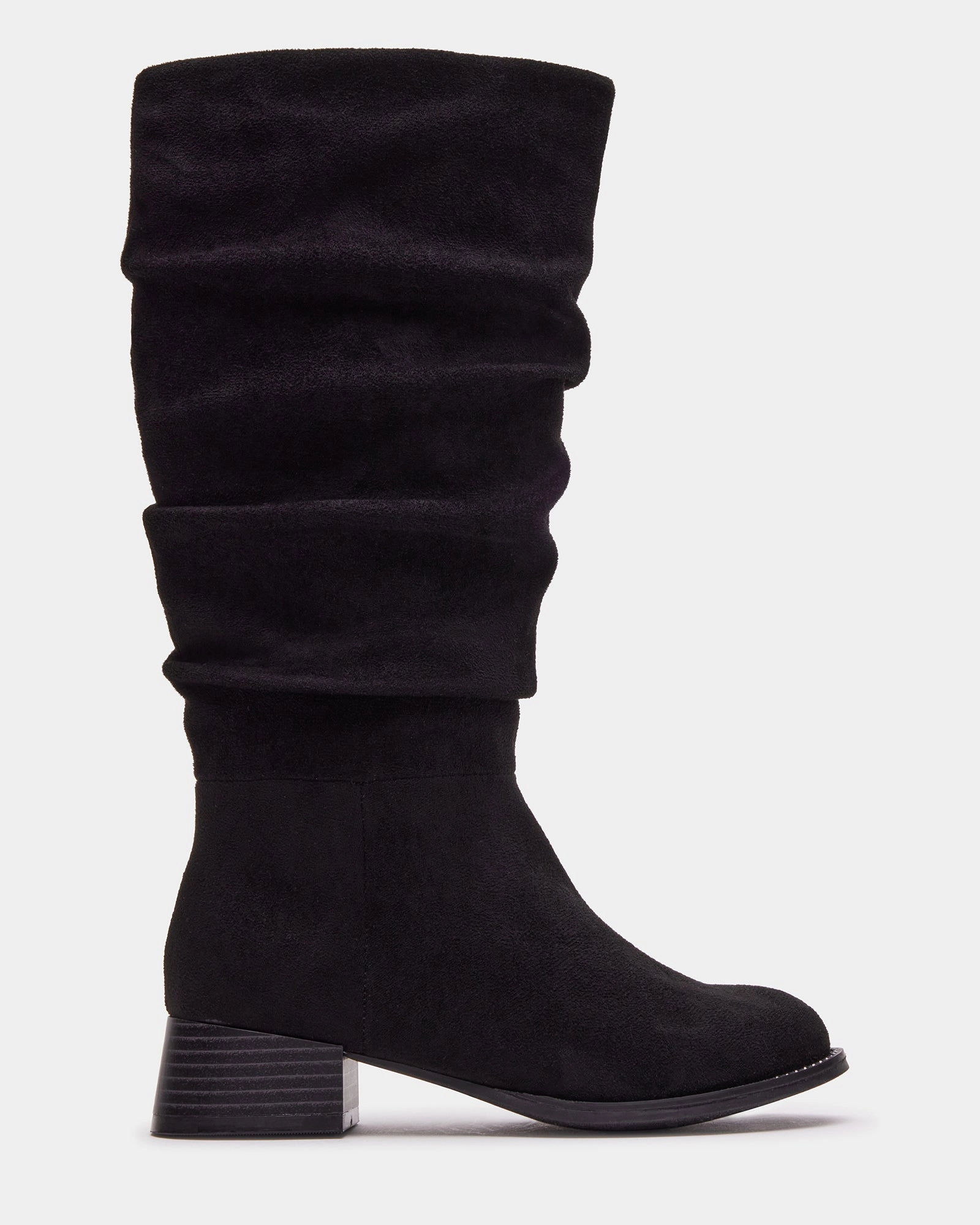 KIDS' PEPPER BLACK Narrow Calf Knee Boots