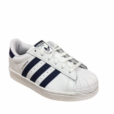 Adidas sneakers bassa per ragazzi Superstar C GZ2884 bianco-blu Dance Sneakers For Zumba