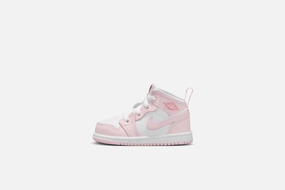 Escros Sneakers Air Jordan "1 Mid" TD - Pink Foam / White / Fire Red