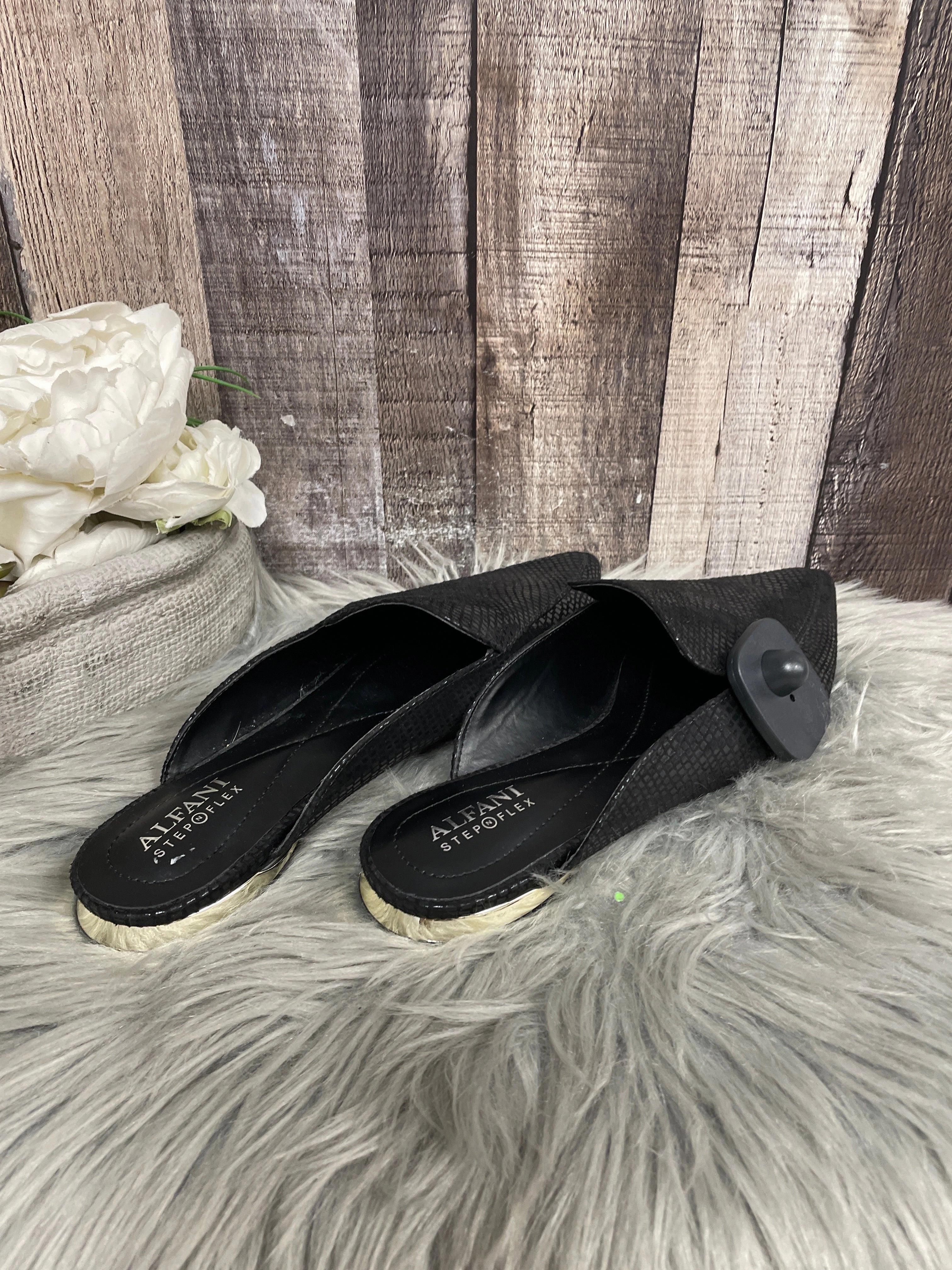 Shoes Flats By Alfani In Black, Size: 7 Shoes Leopard Flats