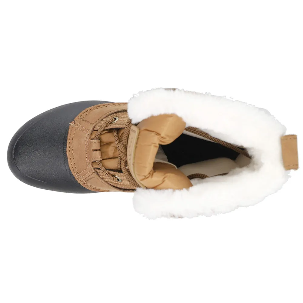 Shellista IV Mid Waterproof Insulated Lace Up Winter Boots Brown Heel Boots