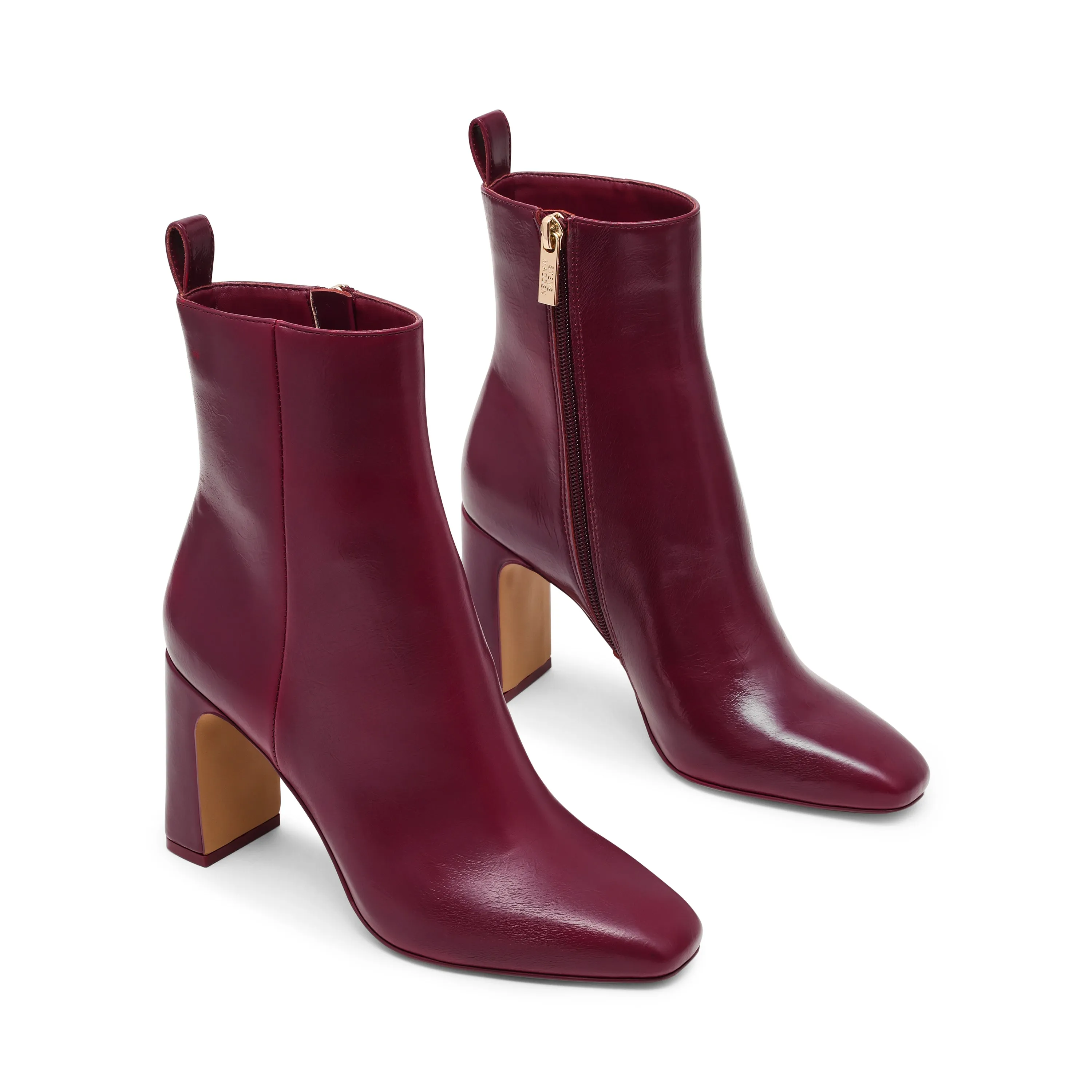 Good Construction Boots Adelisa Bootie CHERRY LACQUER