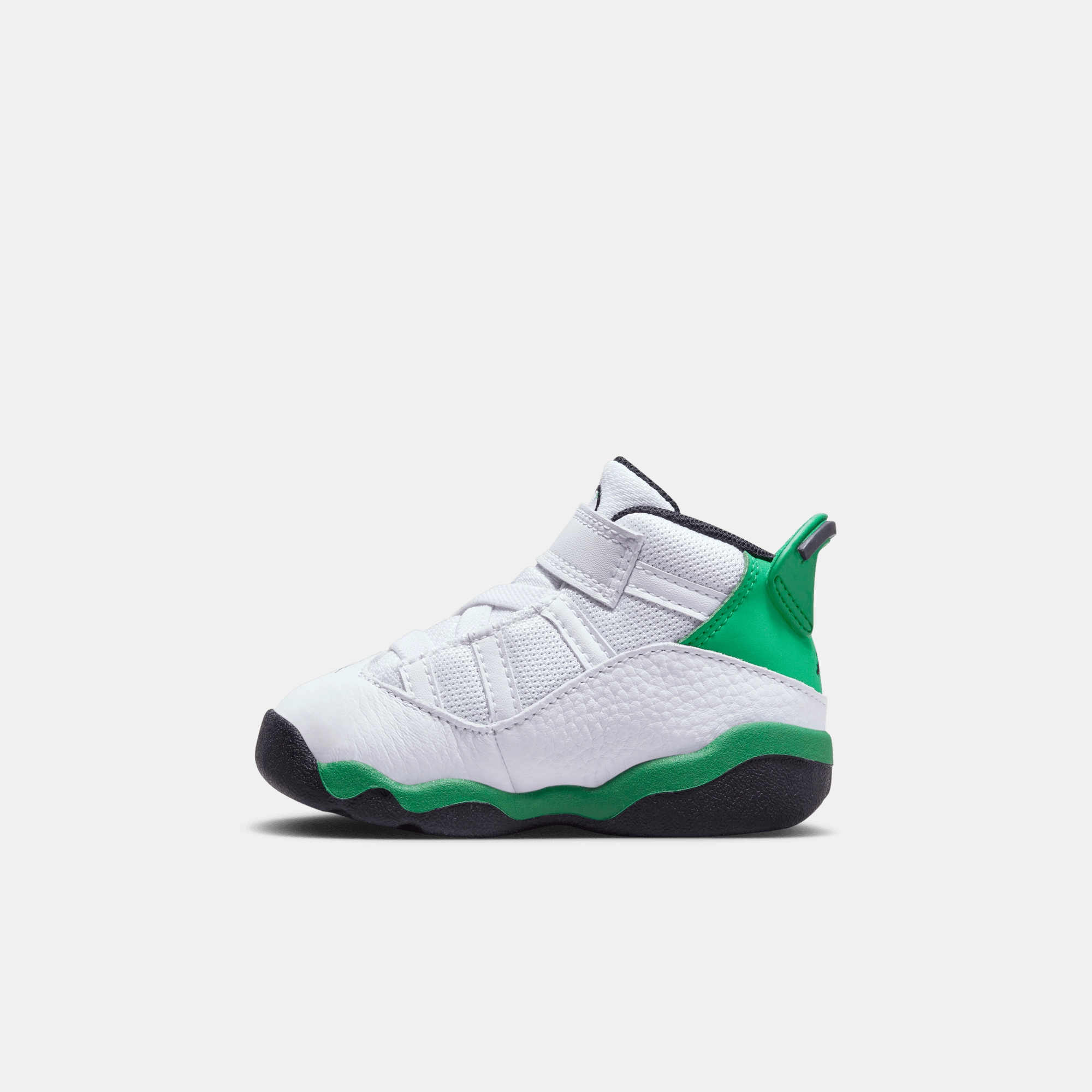 Faux Leather Sneakers Air Jordan Kids' 6 Rings 'Altitude Green' (TD)