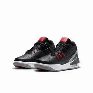 Nike Kid's Jordan Max Aura 5 Shoes - Black / University Red / White / Cement Grey Straye Sneakers