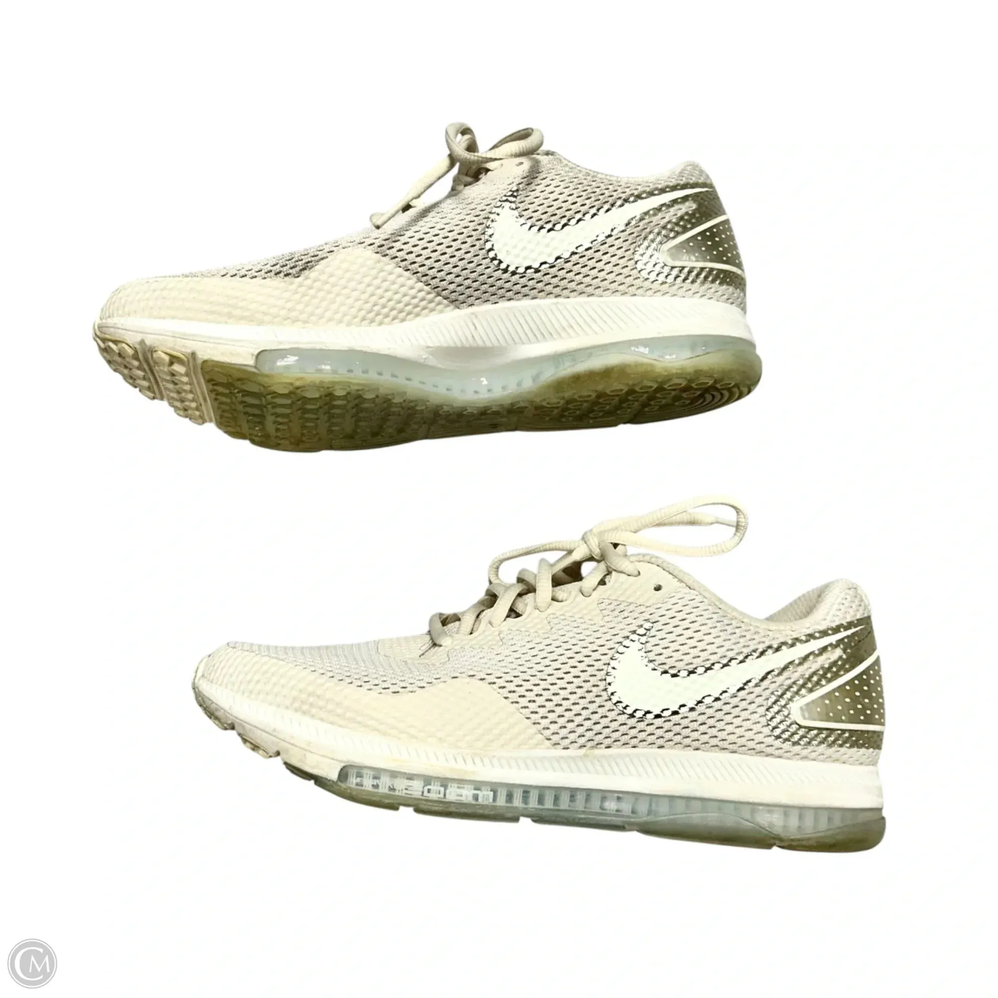 Business Casual Snow Shoes Shoes Athletic By Nike In Gold, Size: 9.5