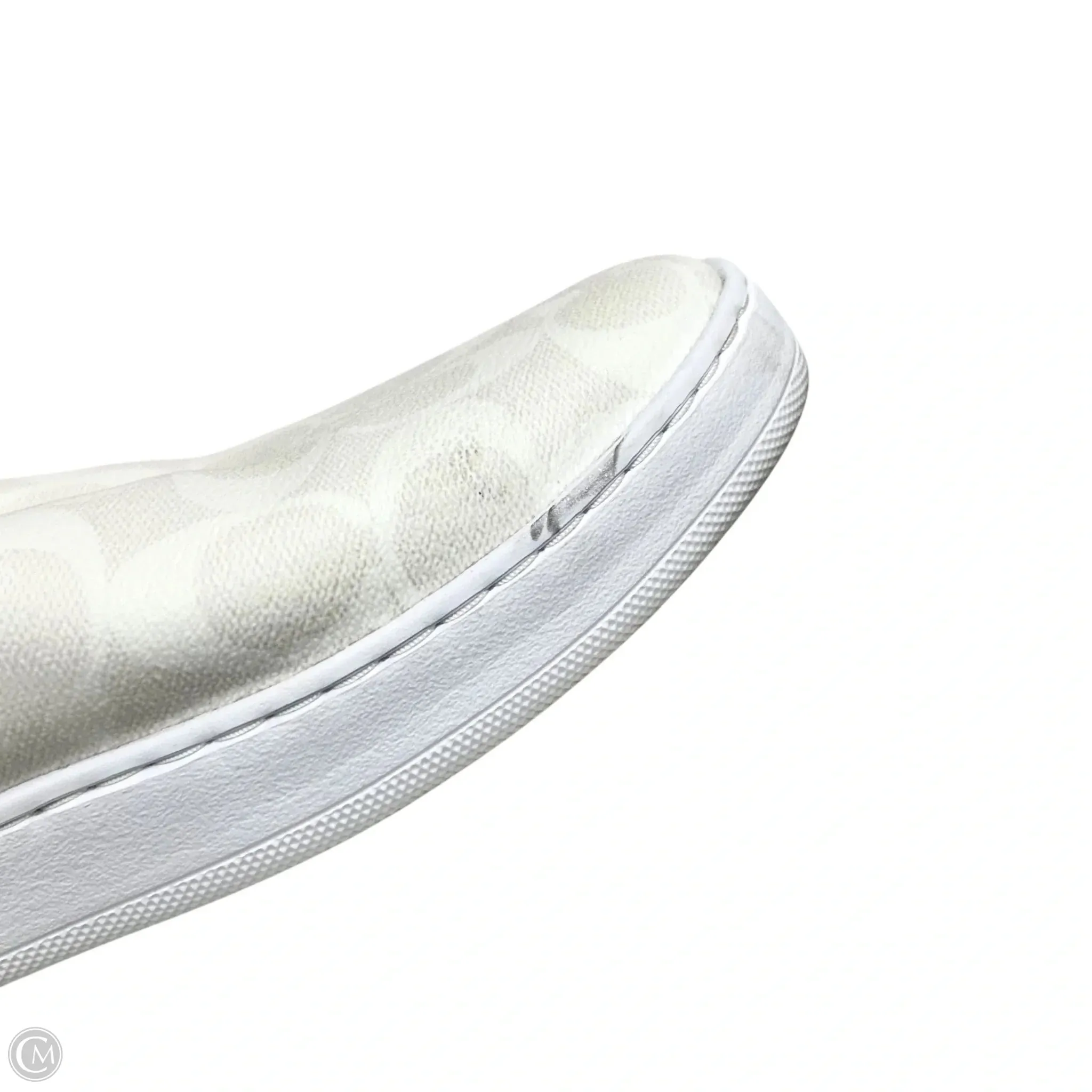 Casual Dress Shoes Slip-on Shoes Designer By Coach In Ivory, Size: 11