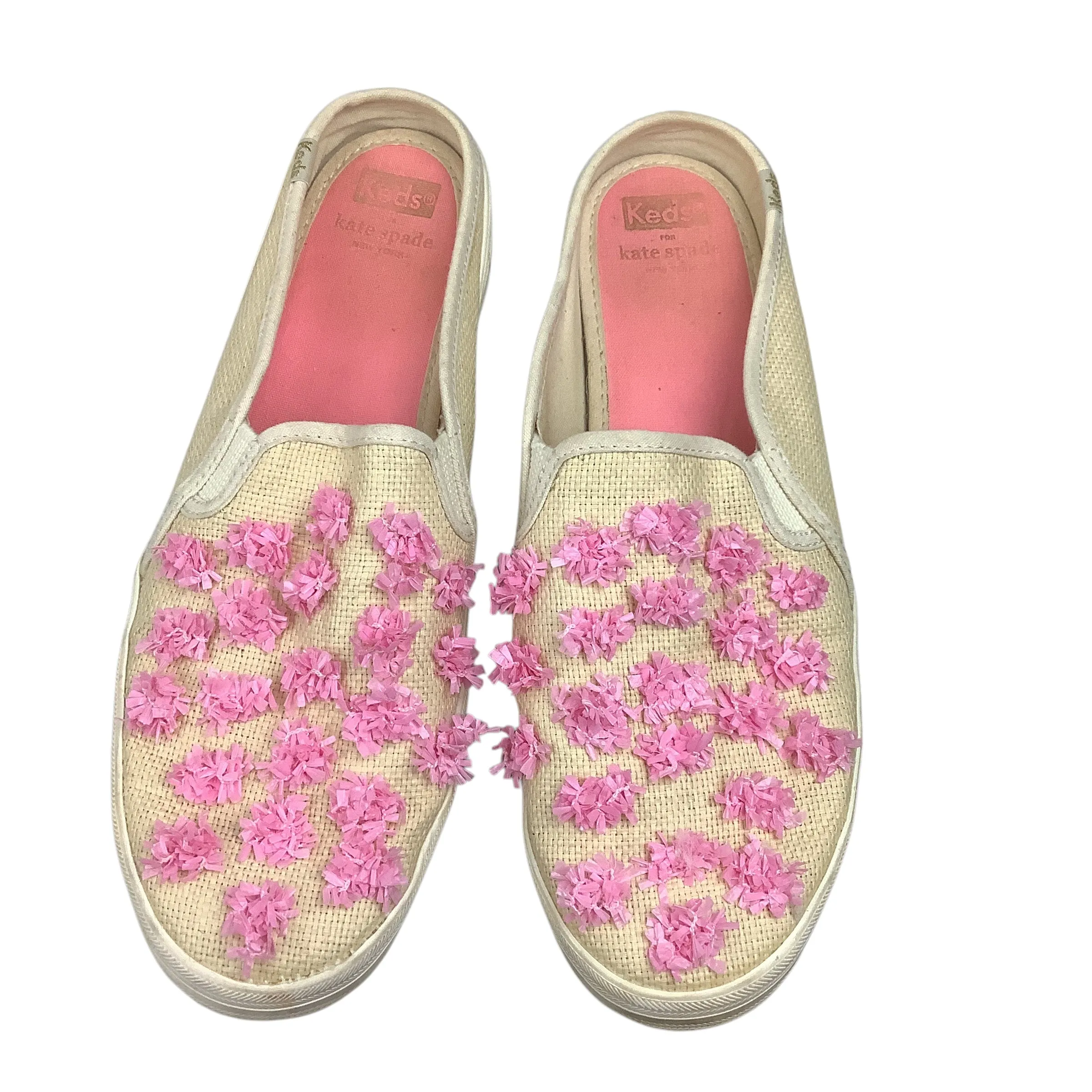 Shoes Designer By Kate Spade In Pink & Tan, Size: 10 Casual Shoes Wear Jeans